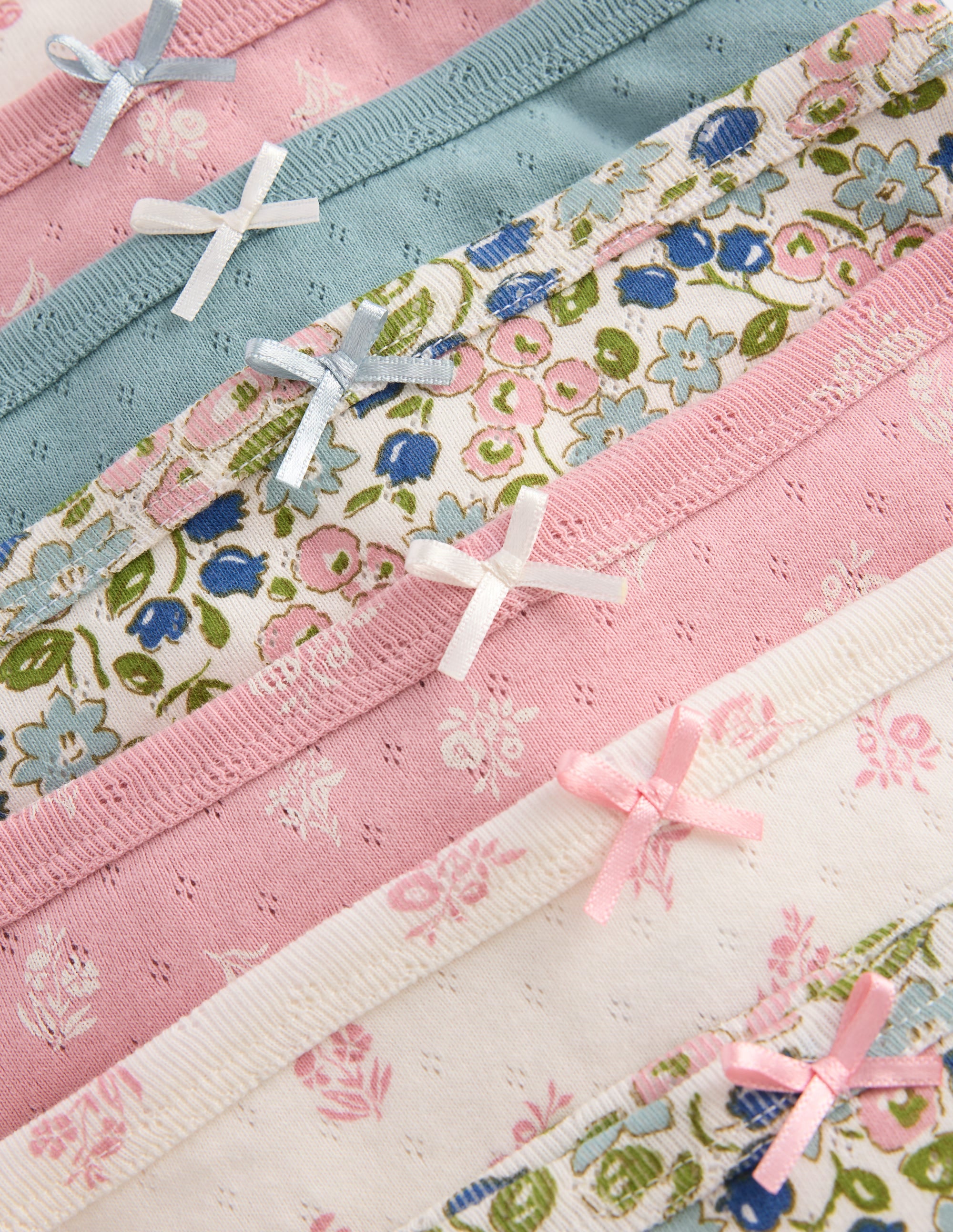 7-pack Pointelle Underwear-Patchwork ditsy floral - Image 3
