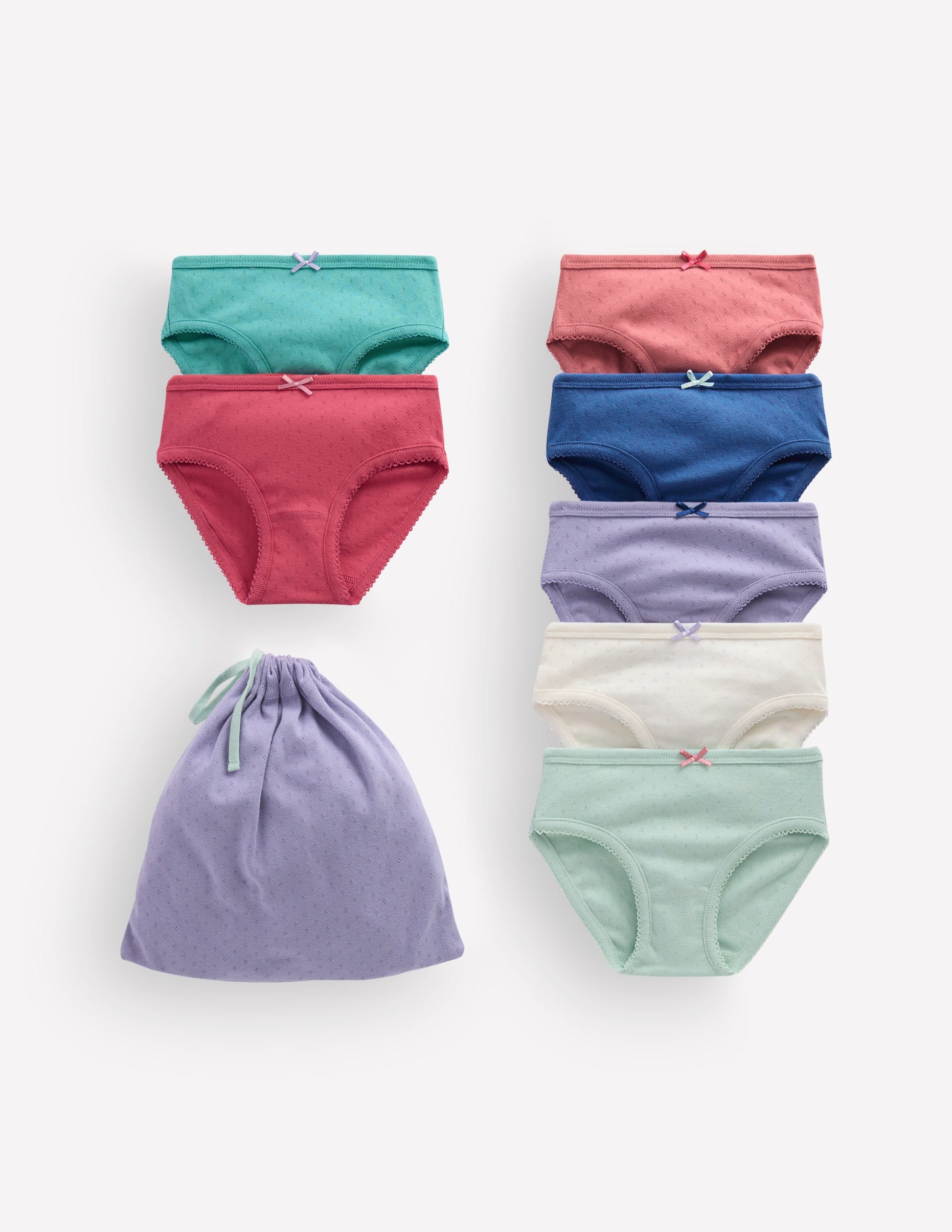 7-pack Pointelle Underwear-Rosa floral-1