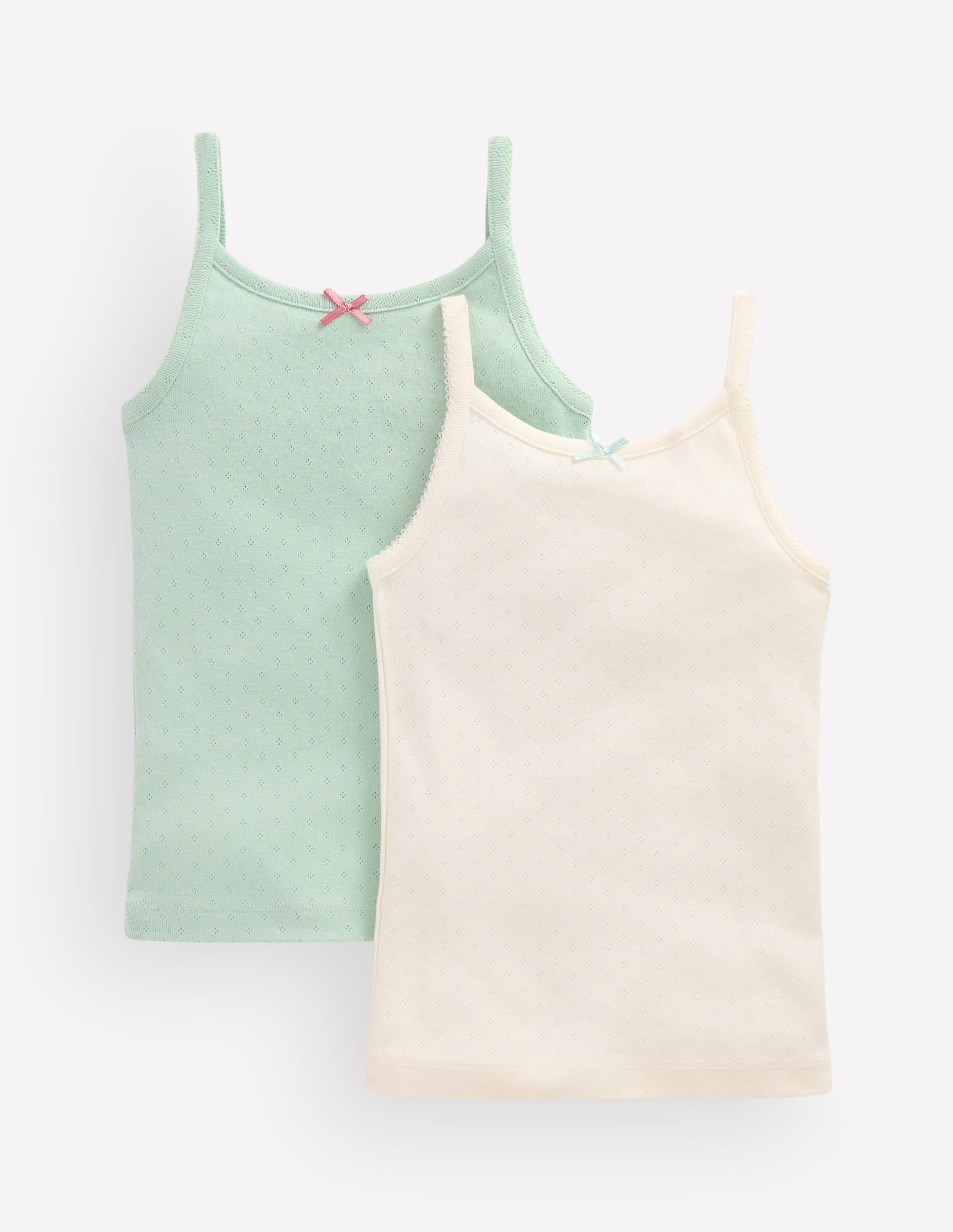 2-Pack Pointelle Tank Tops-Harbor Grey - Image 1