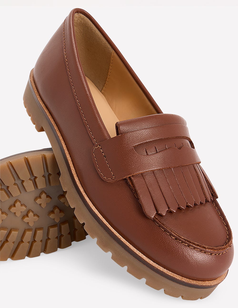 Chunky Loafer-Tan-3