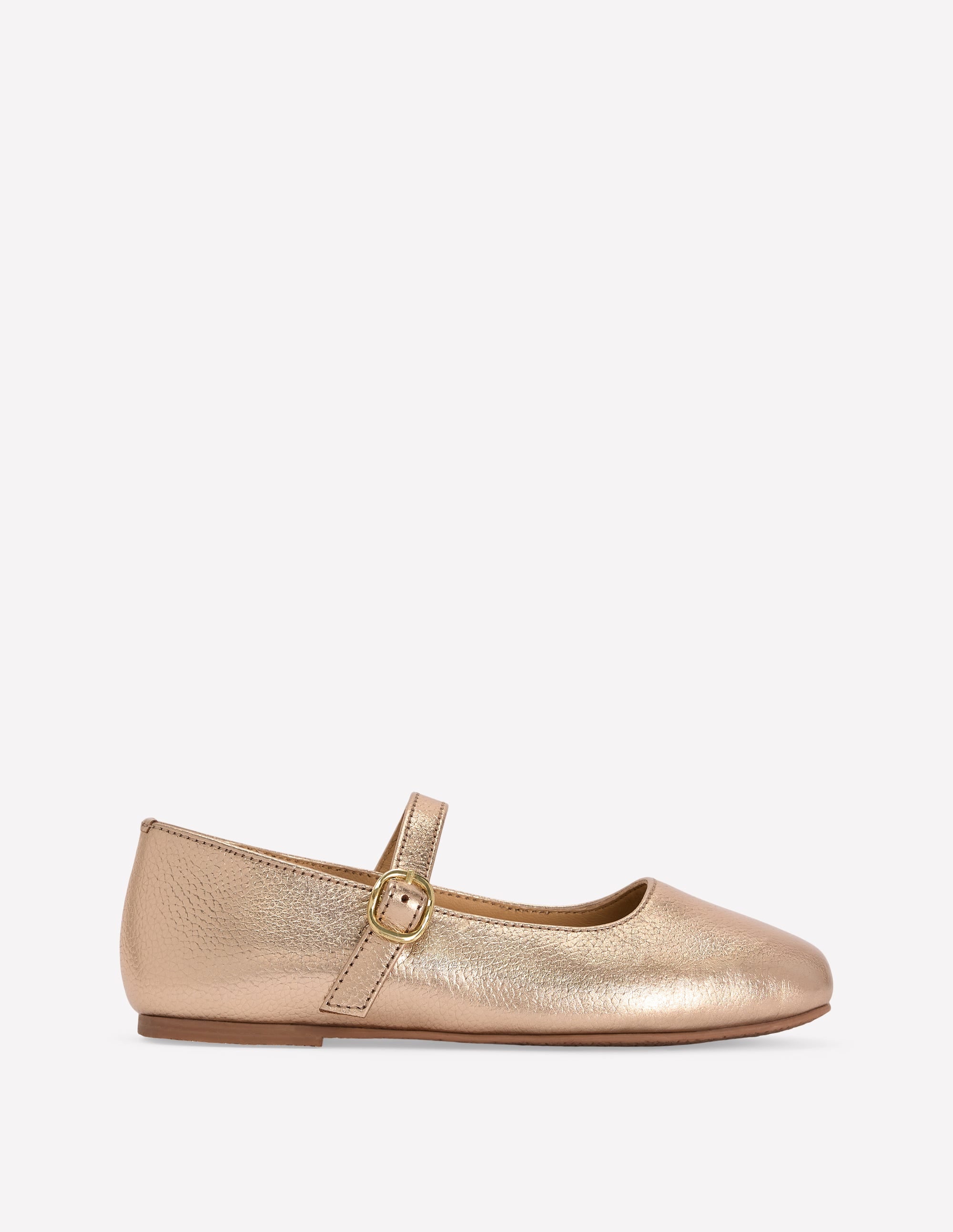 Square Toe Mary Janes-Gold - Image 1