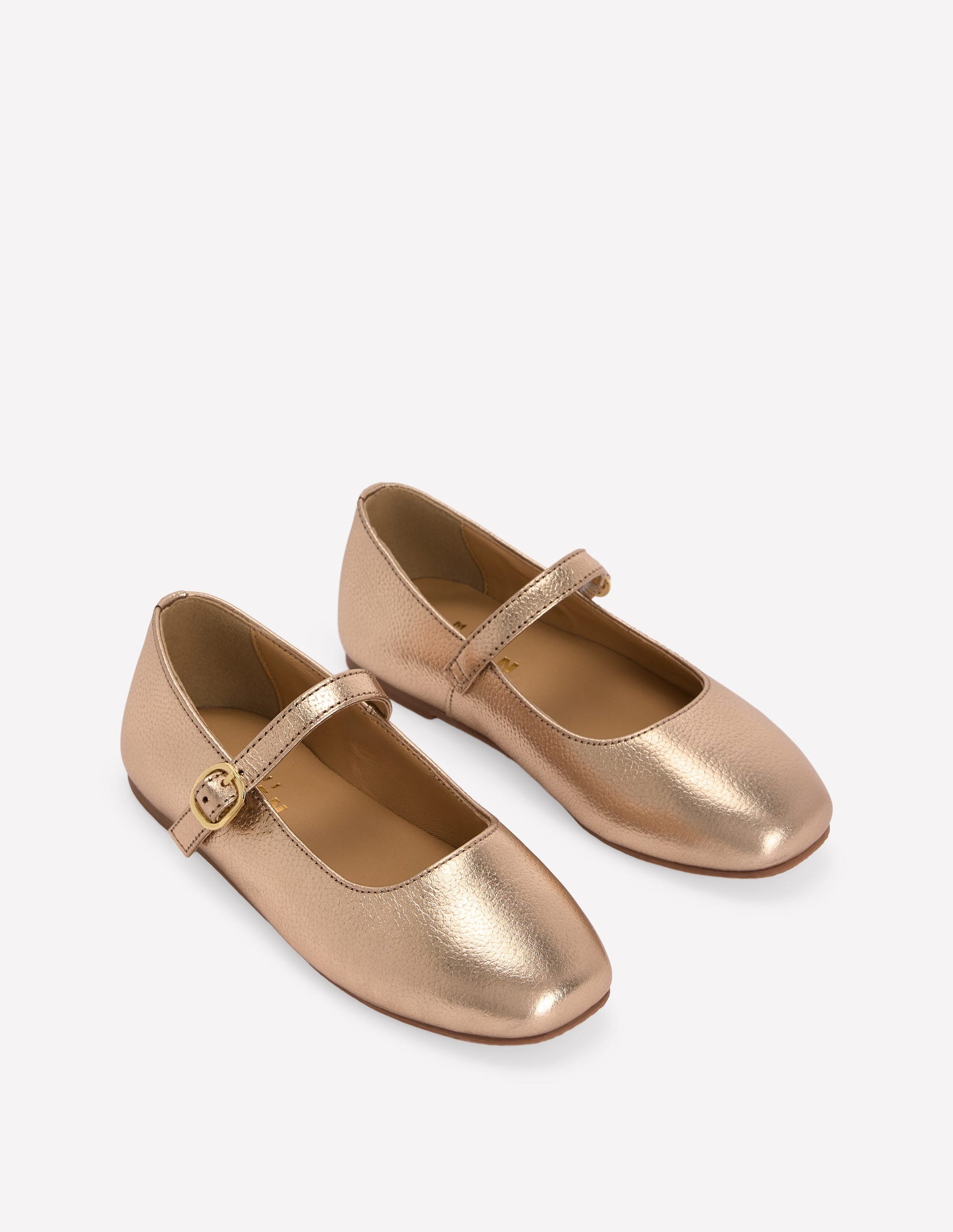 Square Toe Mary Janes-Gold-2