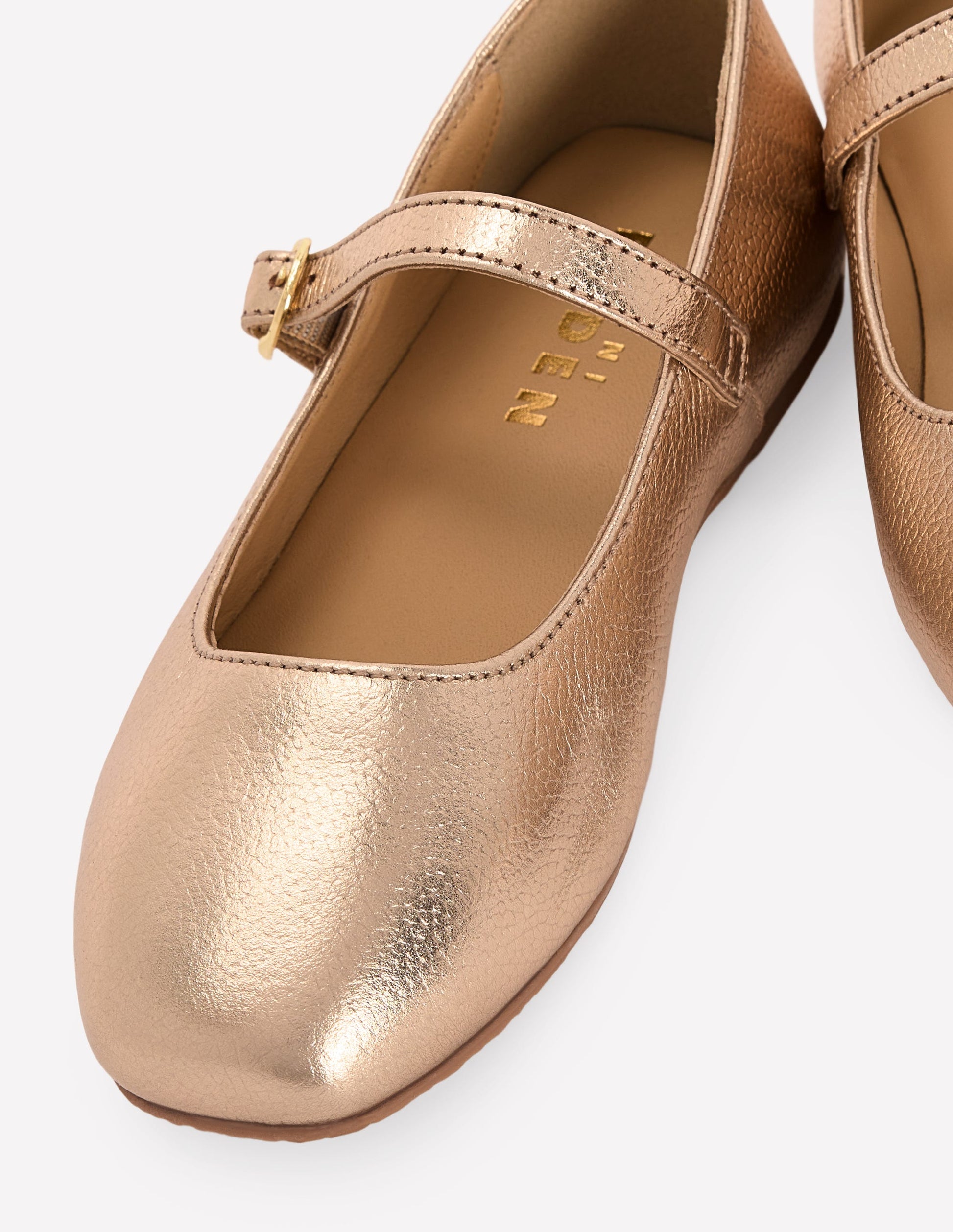 Square Toe Mary Janes-Gold-3