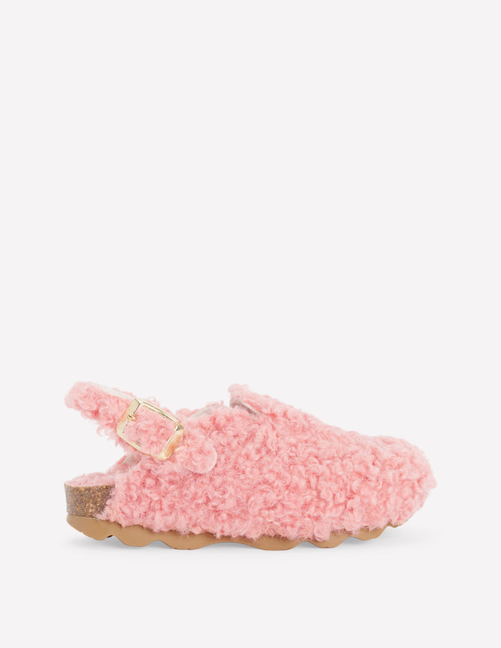 Cosy Borg Slippers-Pink