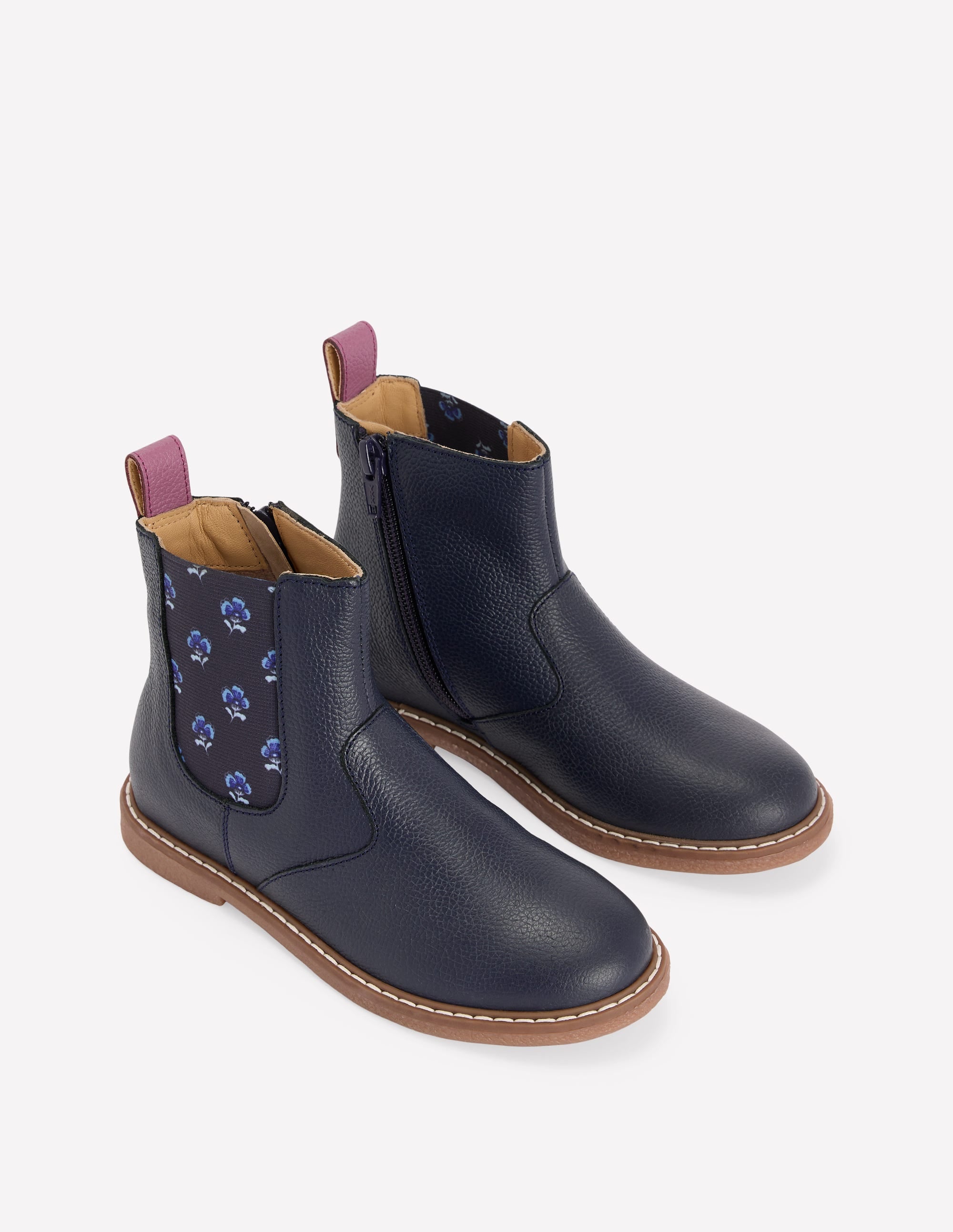 Chelsea Boots-Navy Floral - Image 2