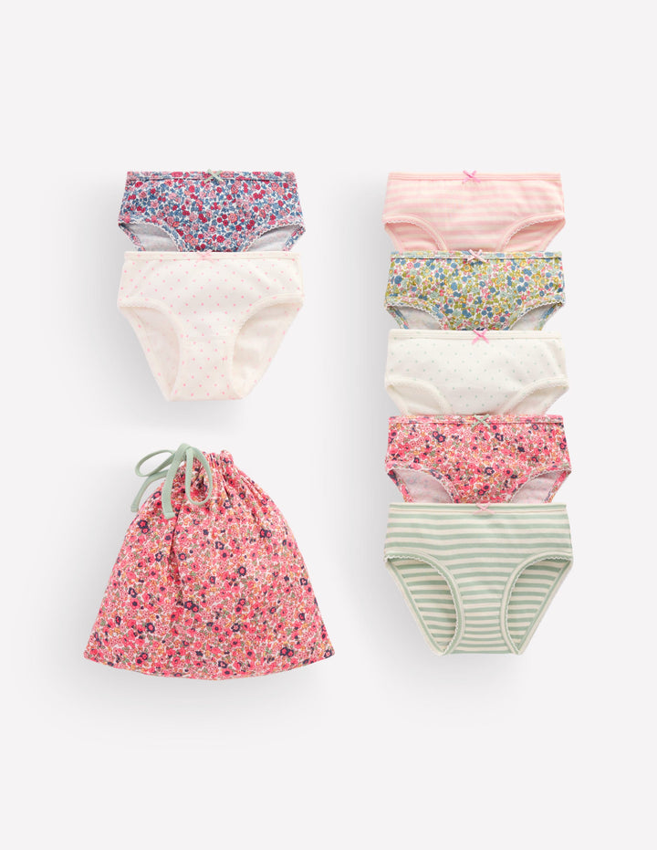 7-Pack Underwear-Forget Me Not Flowerbed