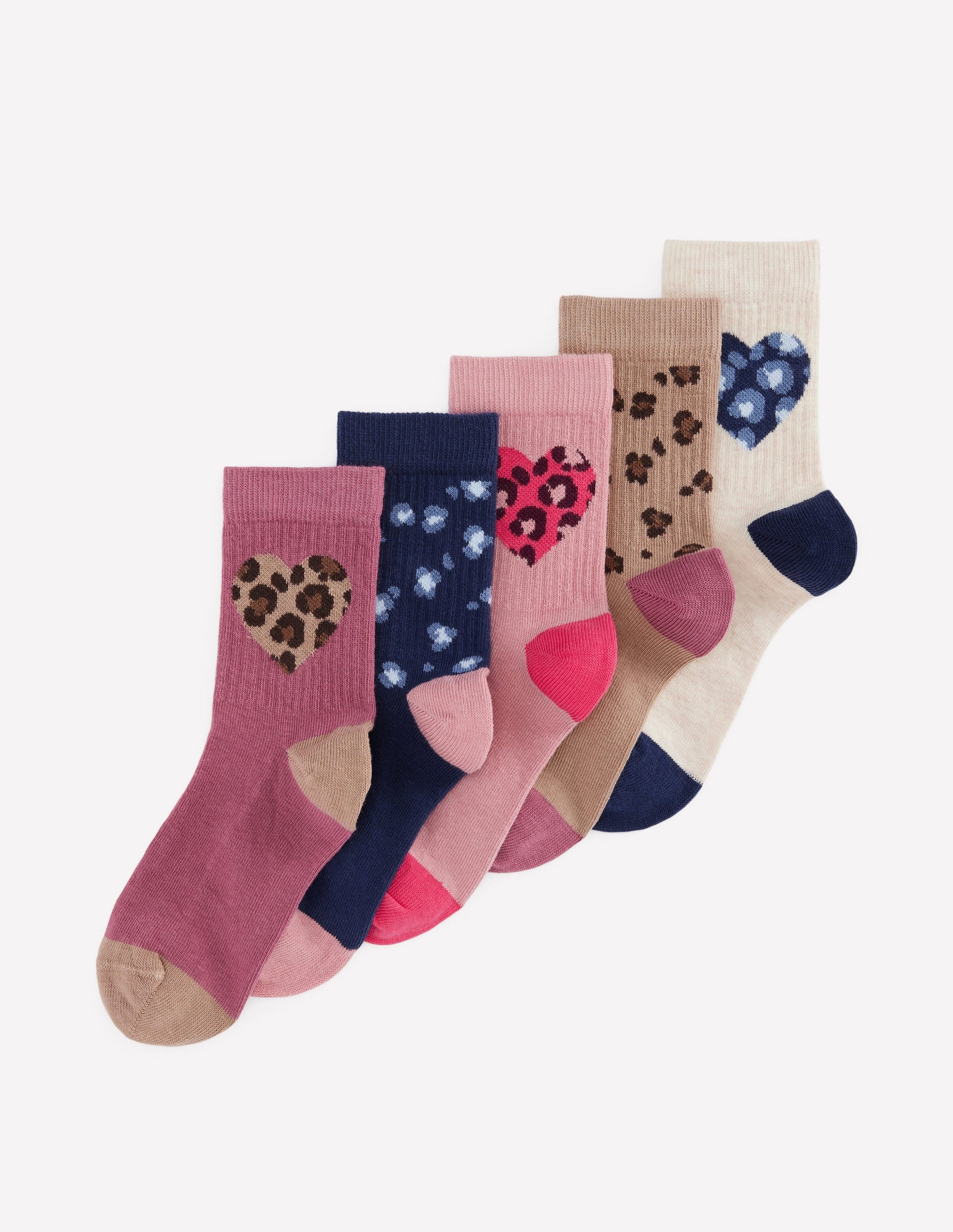 5-Pack Socks-Leopard-1