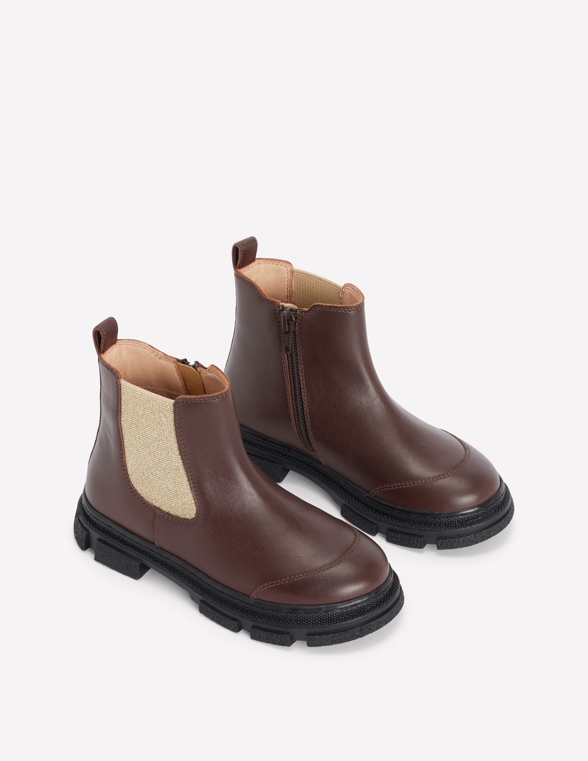 Chunky Chelsea Boots-Raw Umber - Image 2