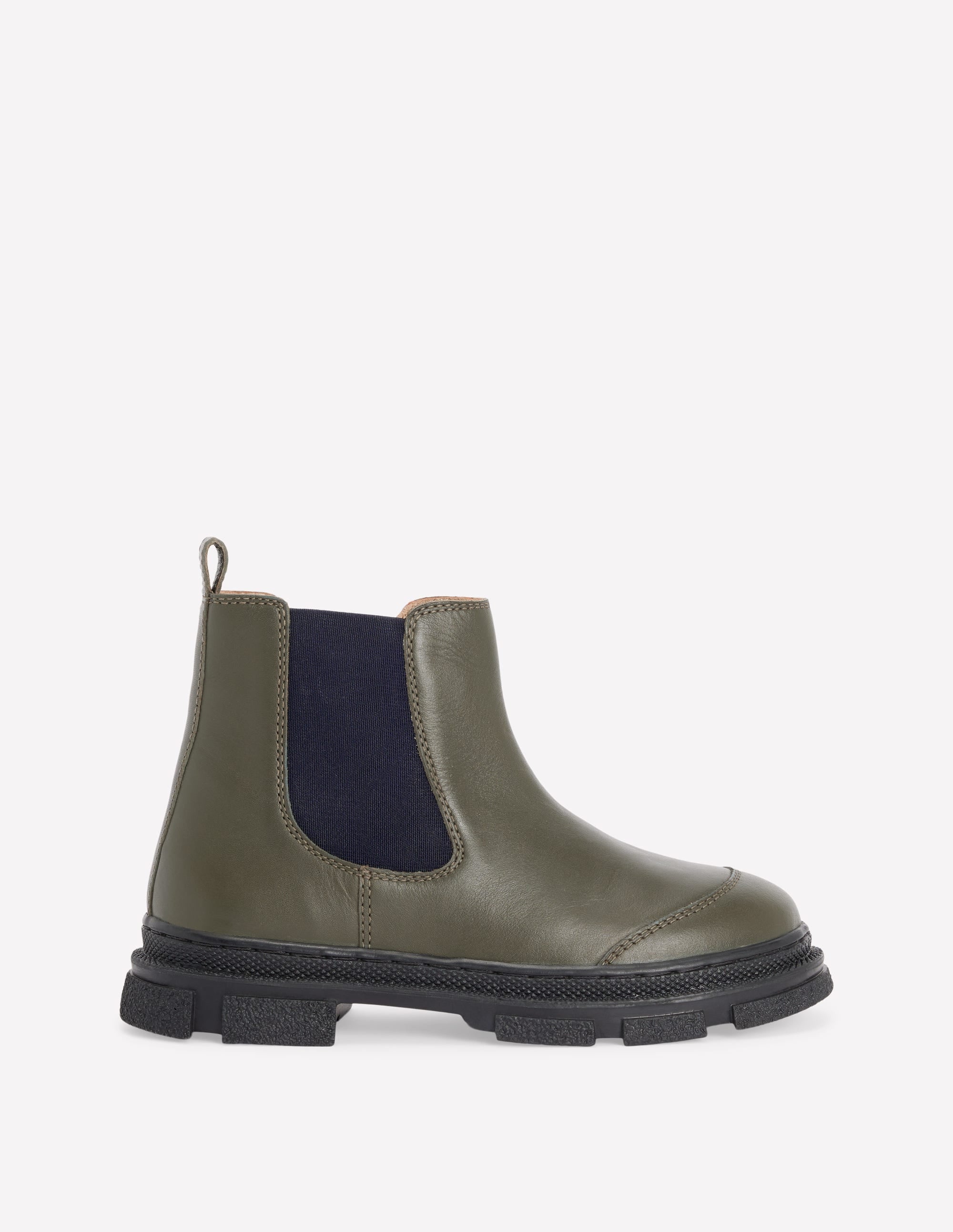 Chunky Chelsea Boots-Khaki - Image 1