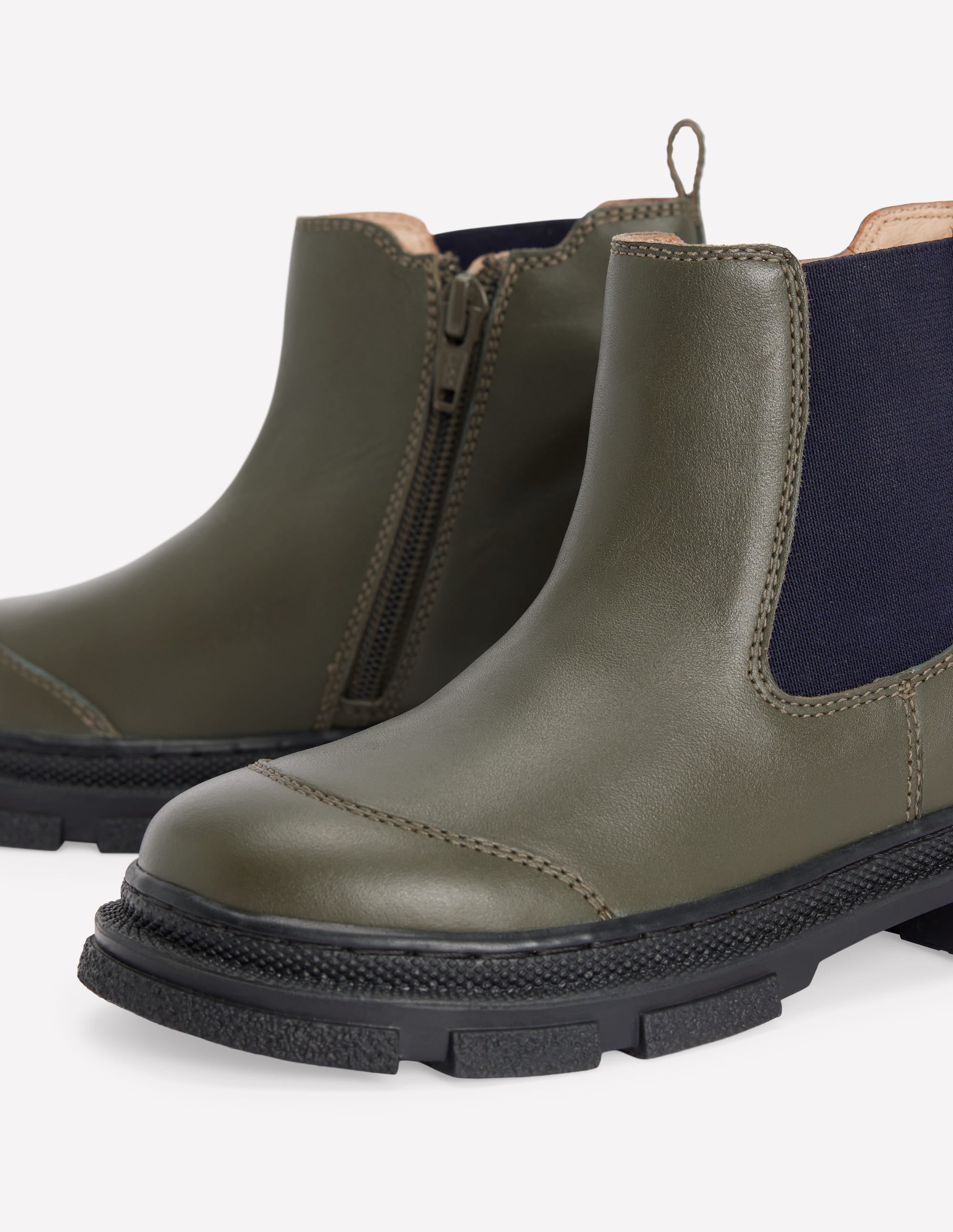 Chunky Chelsea Boots-Khaki - Image 3
