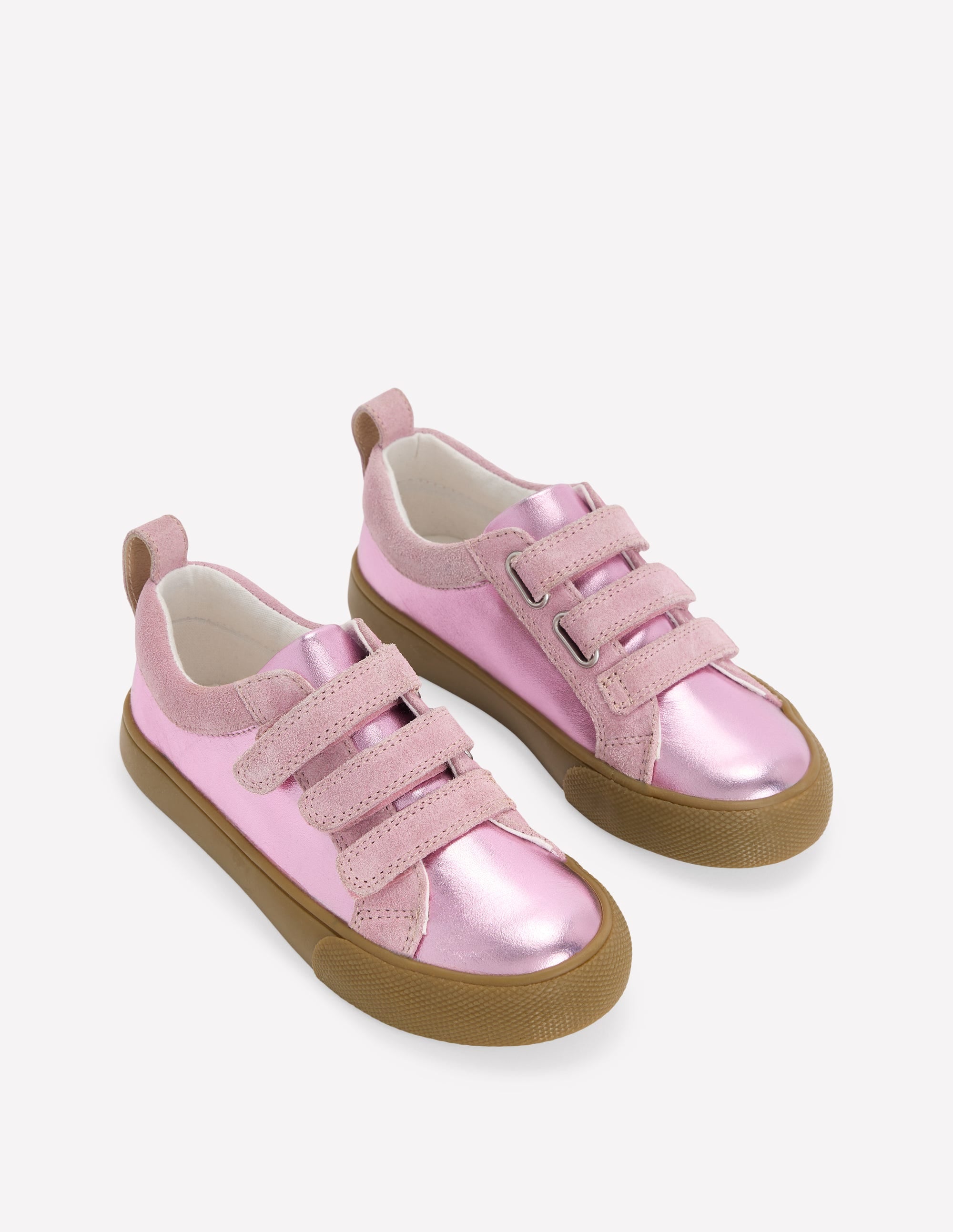 Velcro Low Top-Pink Metallic - Image 2