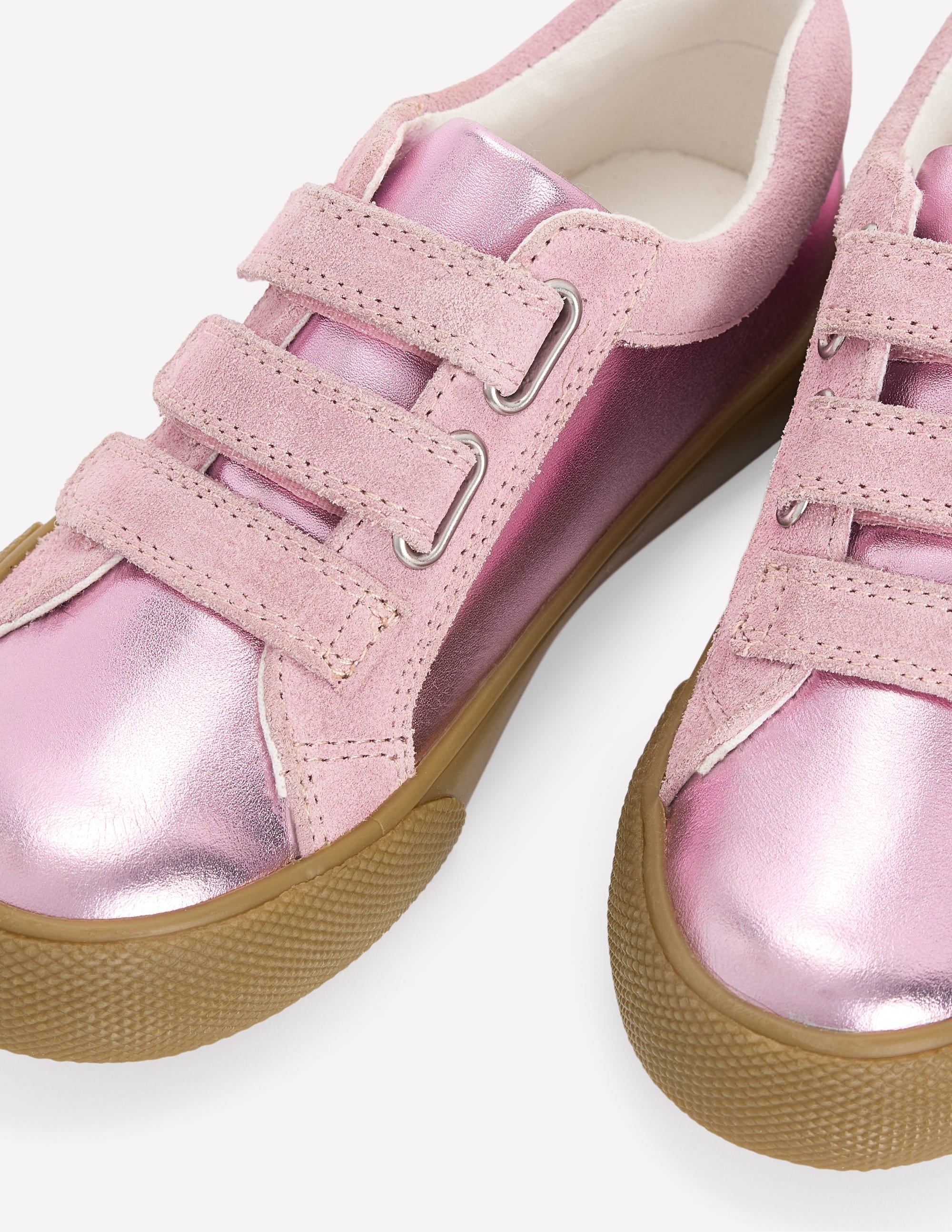 Velcro Low Top-Pink Metallic - Image 3