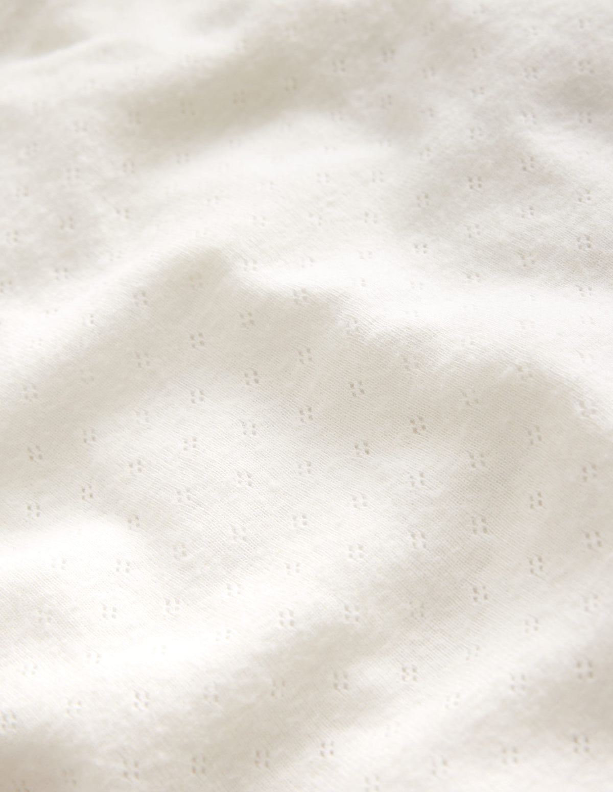 Long Sleeve Pointelle Top-Soft Ivory-3