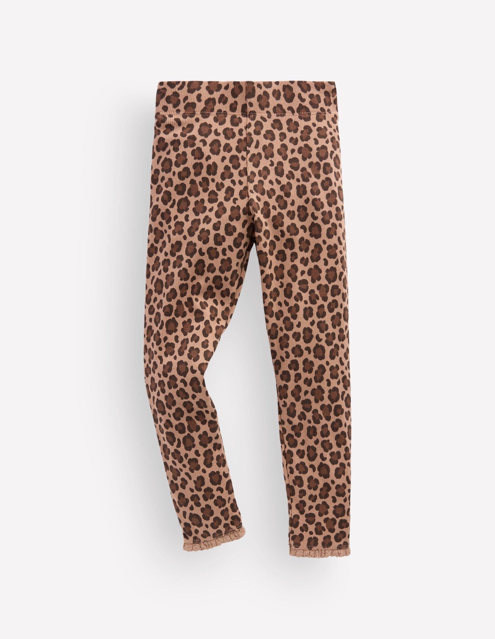 Ribbed Leggings-Brown Leopard-1