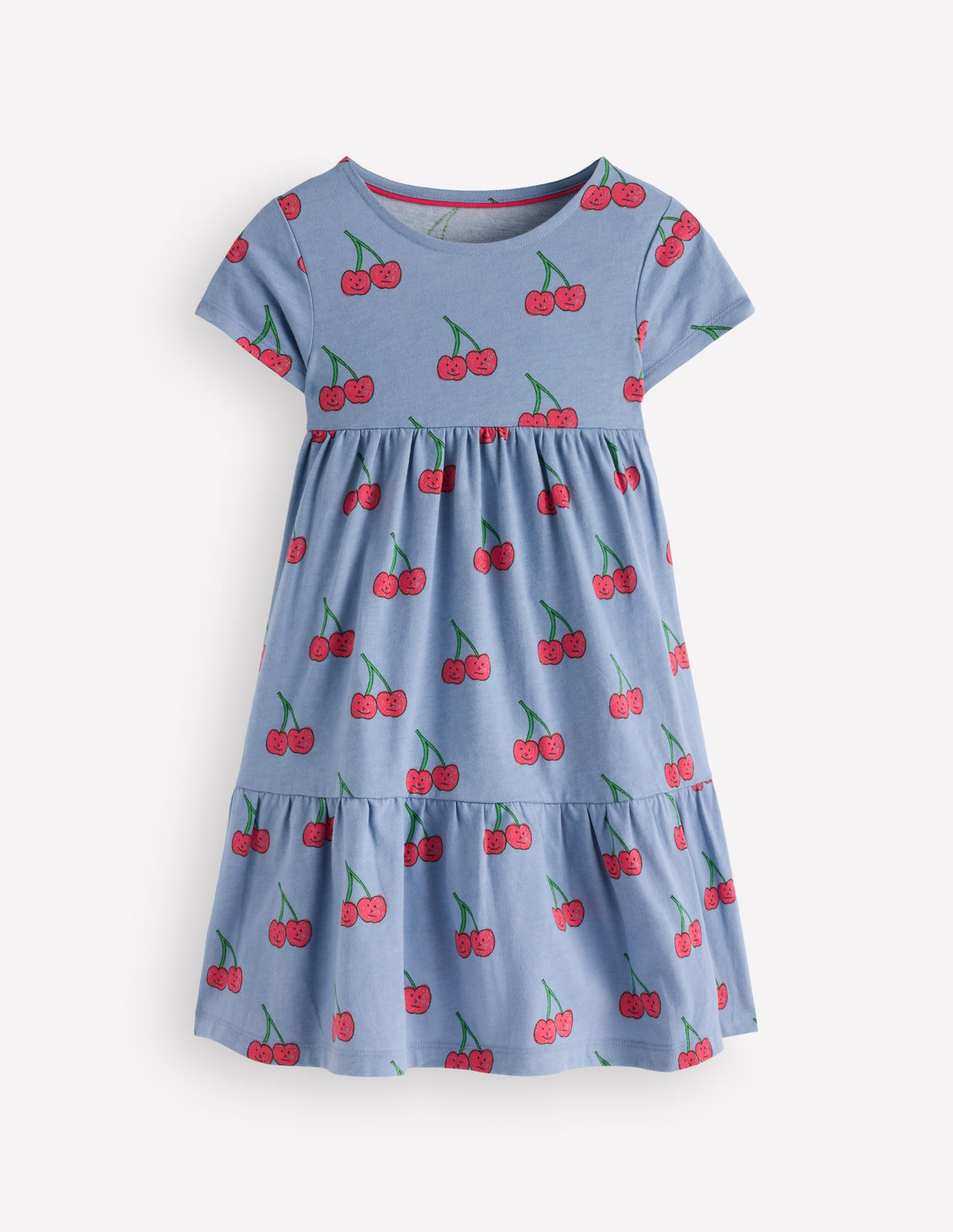 Boden Girls Ariel Twirly Jersey Dress in Blue