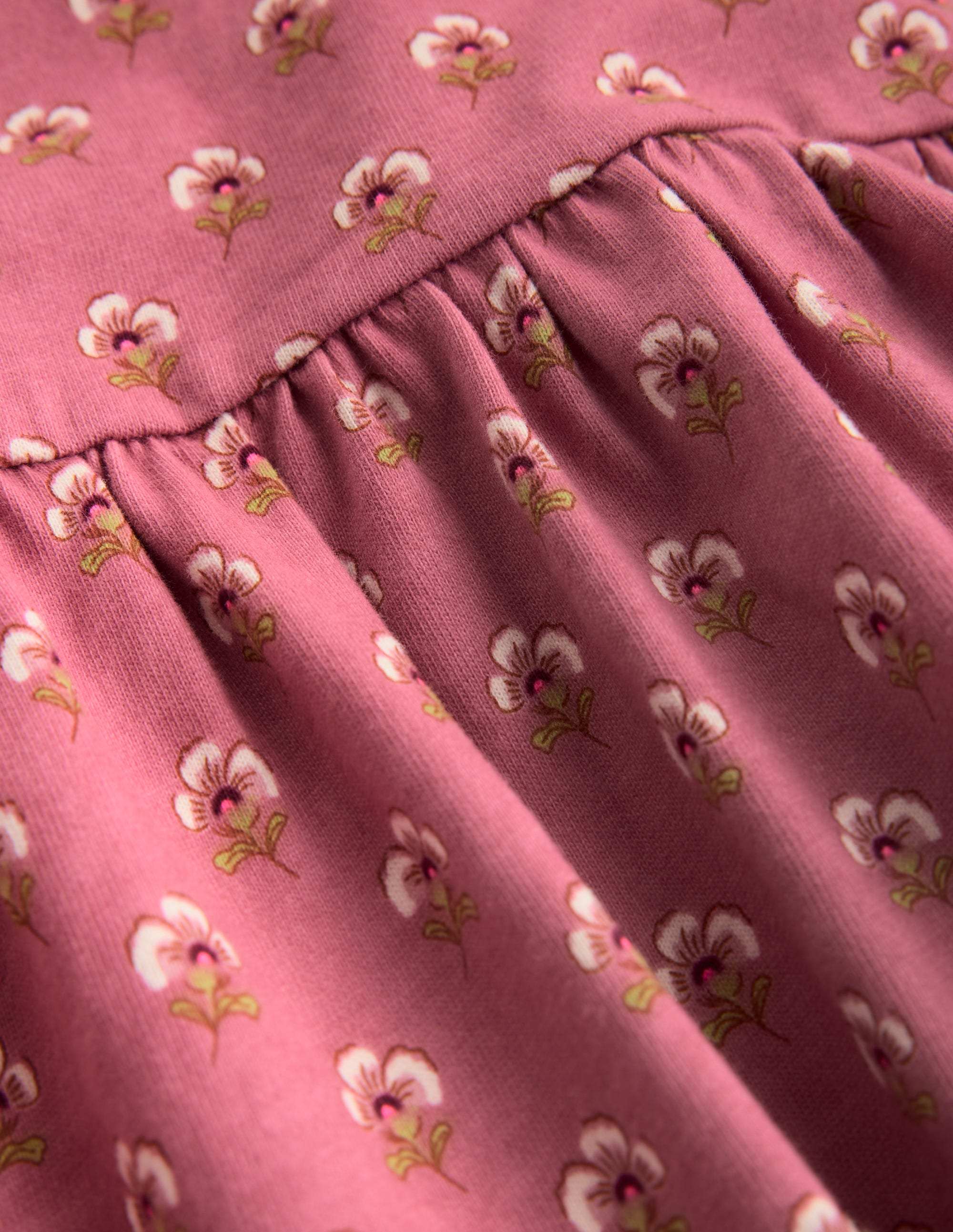 Ariel Twirly Jersey Dress-Pink Floral - Image 3