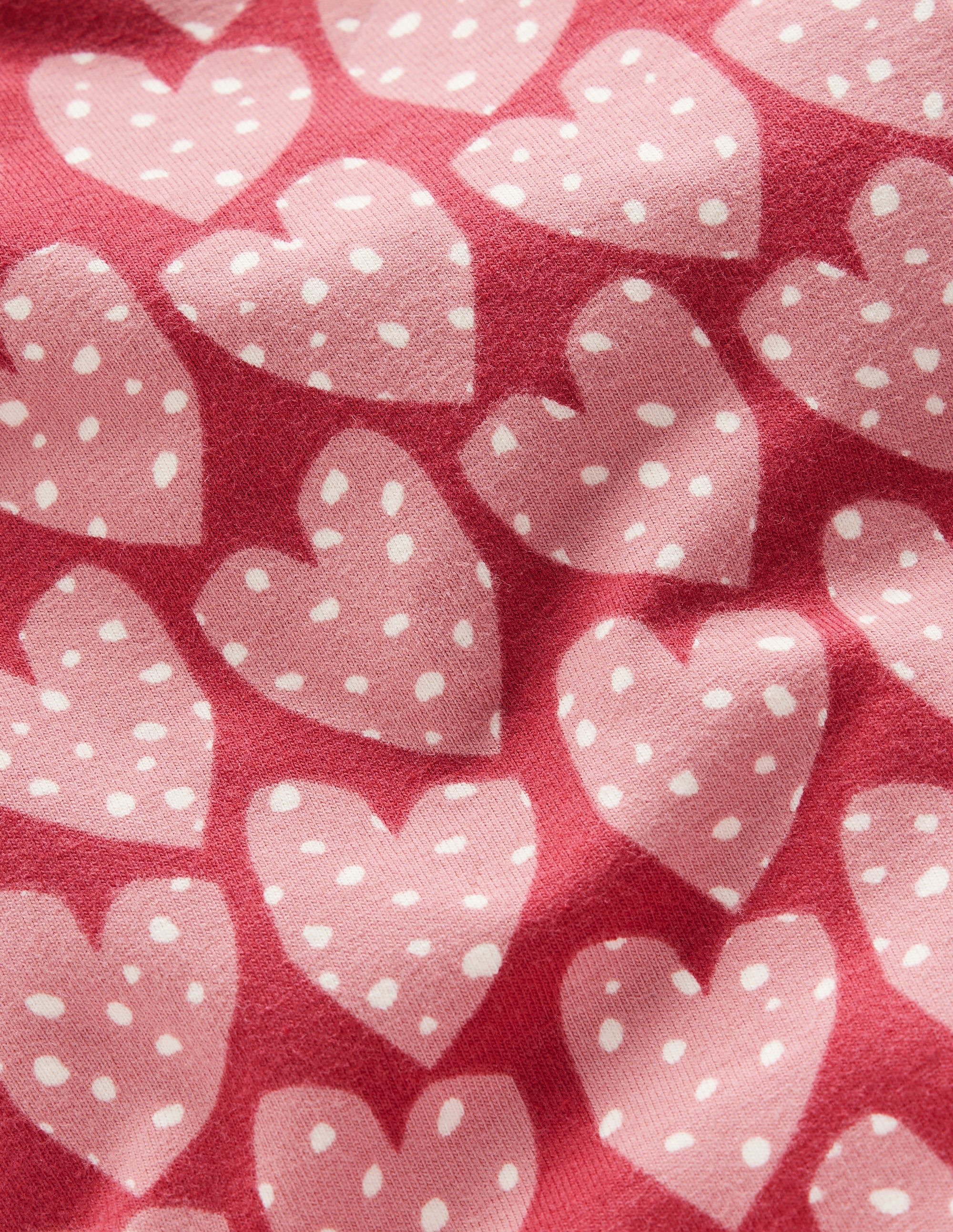 Fun Leggings-Red Earth Spotty Hearts - Image 3