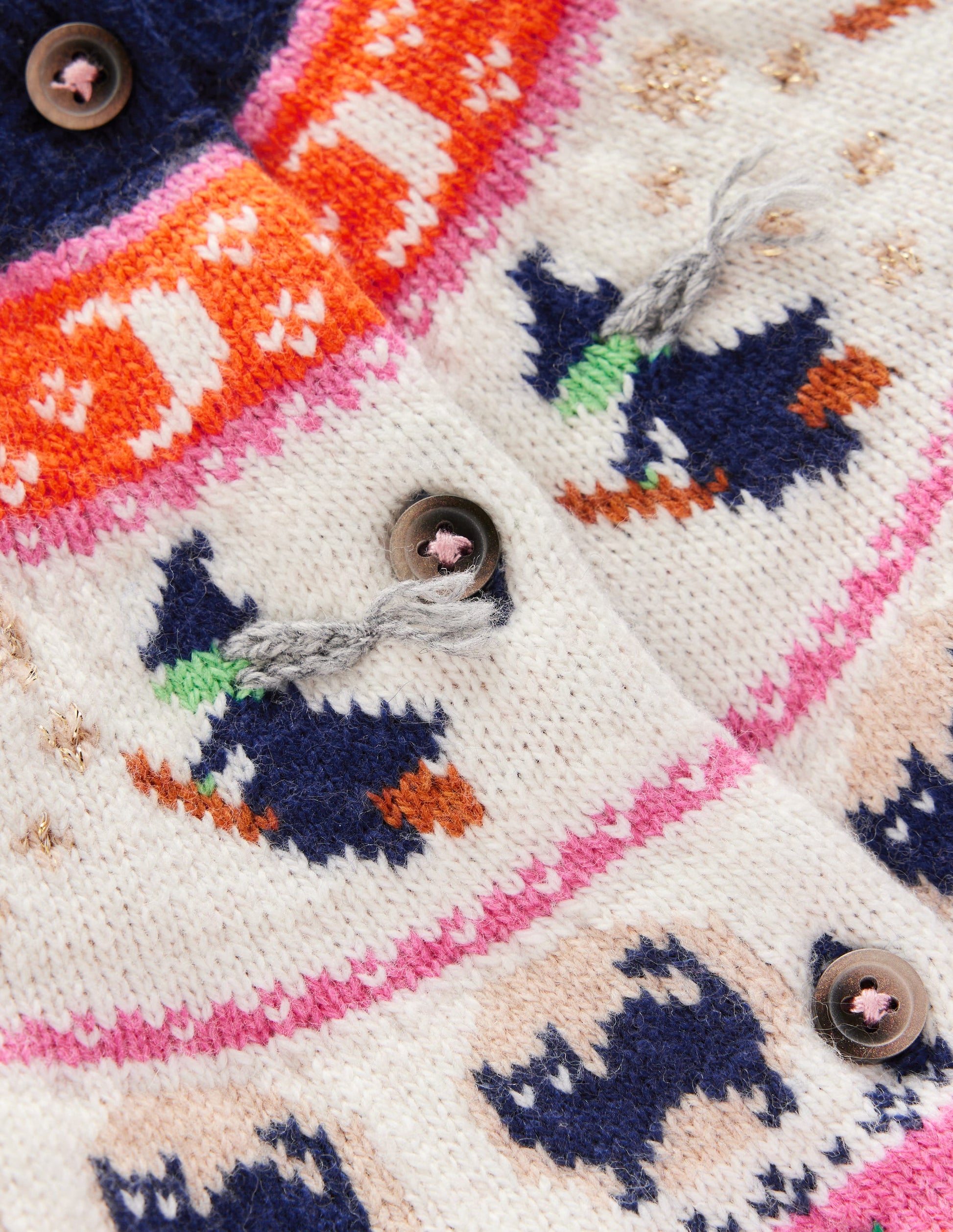 Edie Fair Isle Cardigan-College Navy Halloween-6