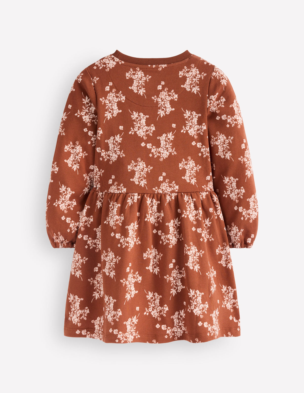 Minna Sweatshirt Dress-Brown  Floral-2