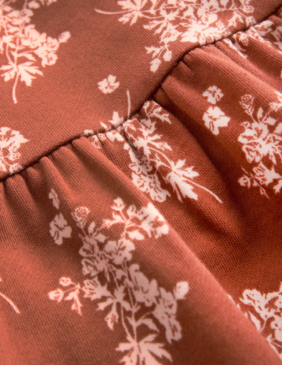 Minna Sweatshirt Dress-Brown  Floral - Image 3