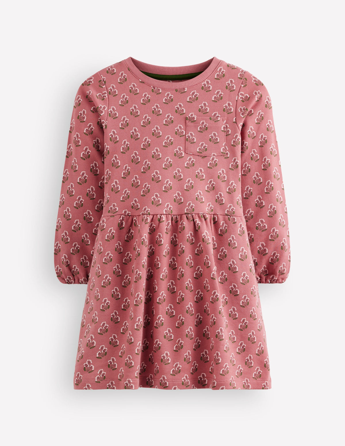Minna Sweatshirt Dress-Pink Floral-1