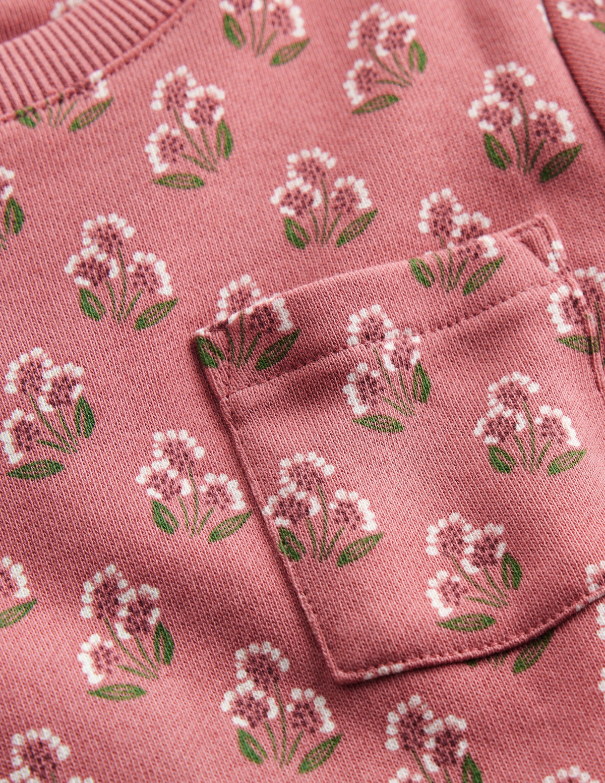 Minna Sweatshirt Dress-Pink Floral - Image 3