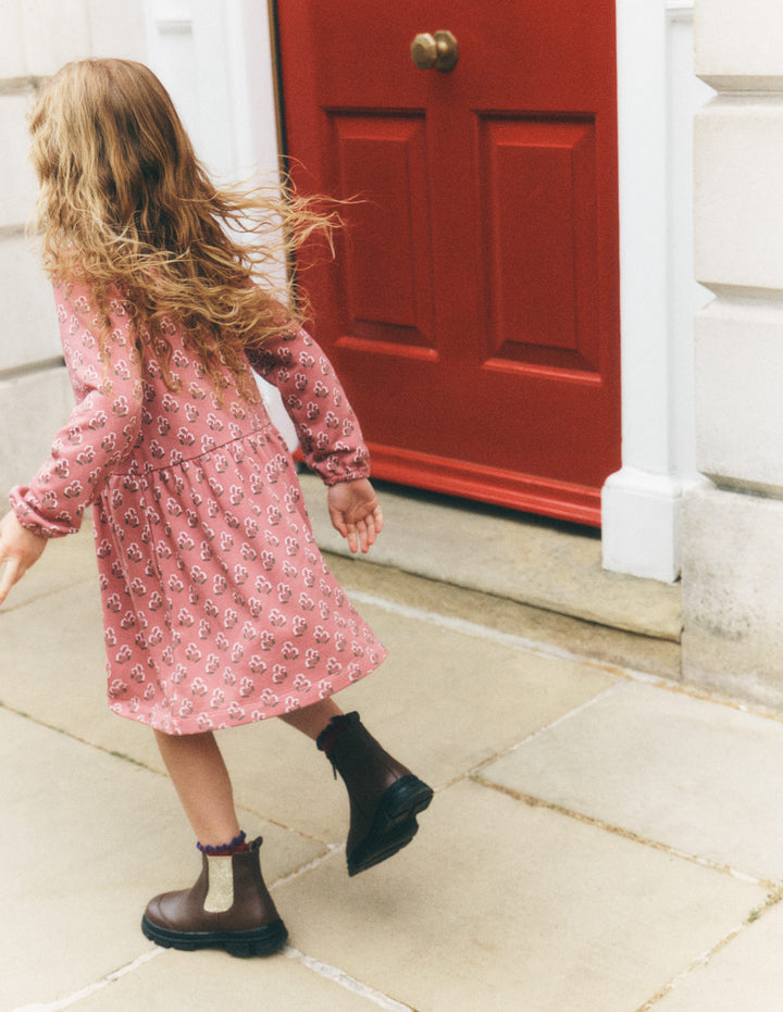 Minna Sweatshirt Dress-Pink Floral