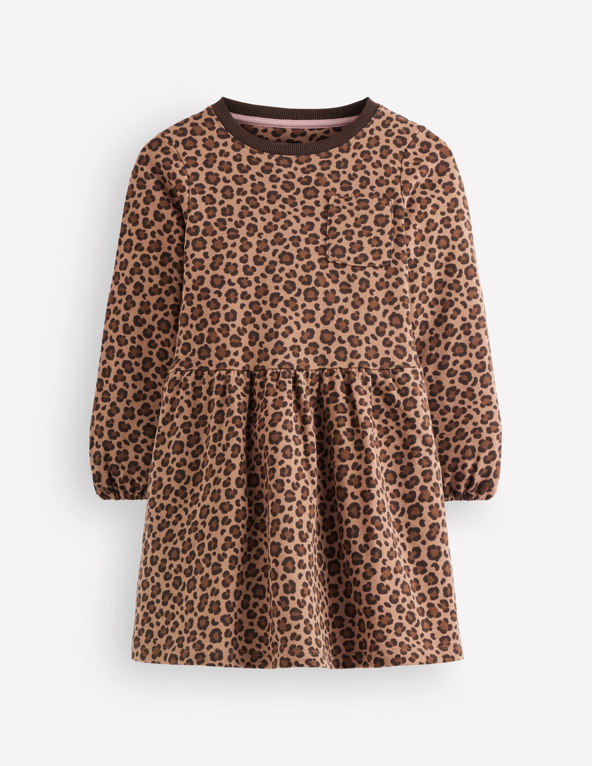 Minna Sweatshirt Dress-Leopard-1