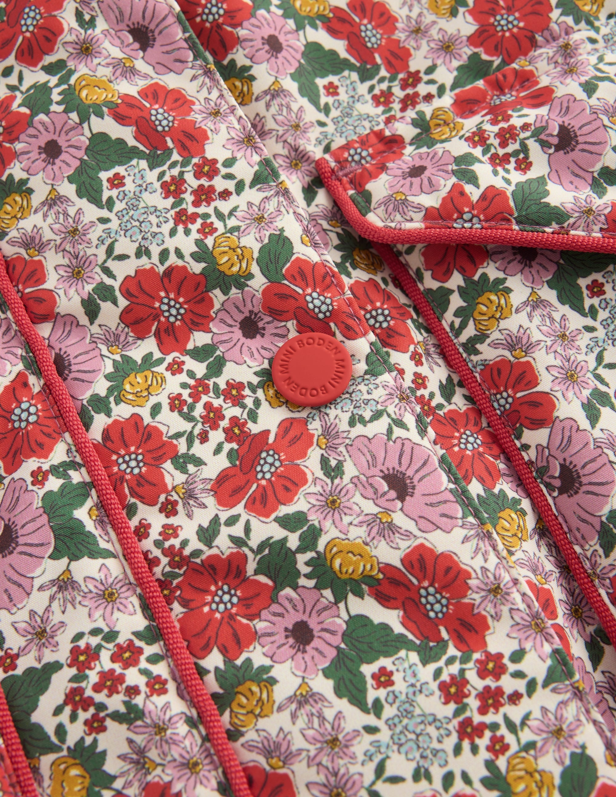 Sherpa Lined Anorak - Soft Cream Garden Flowerbed | Boden USA