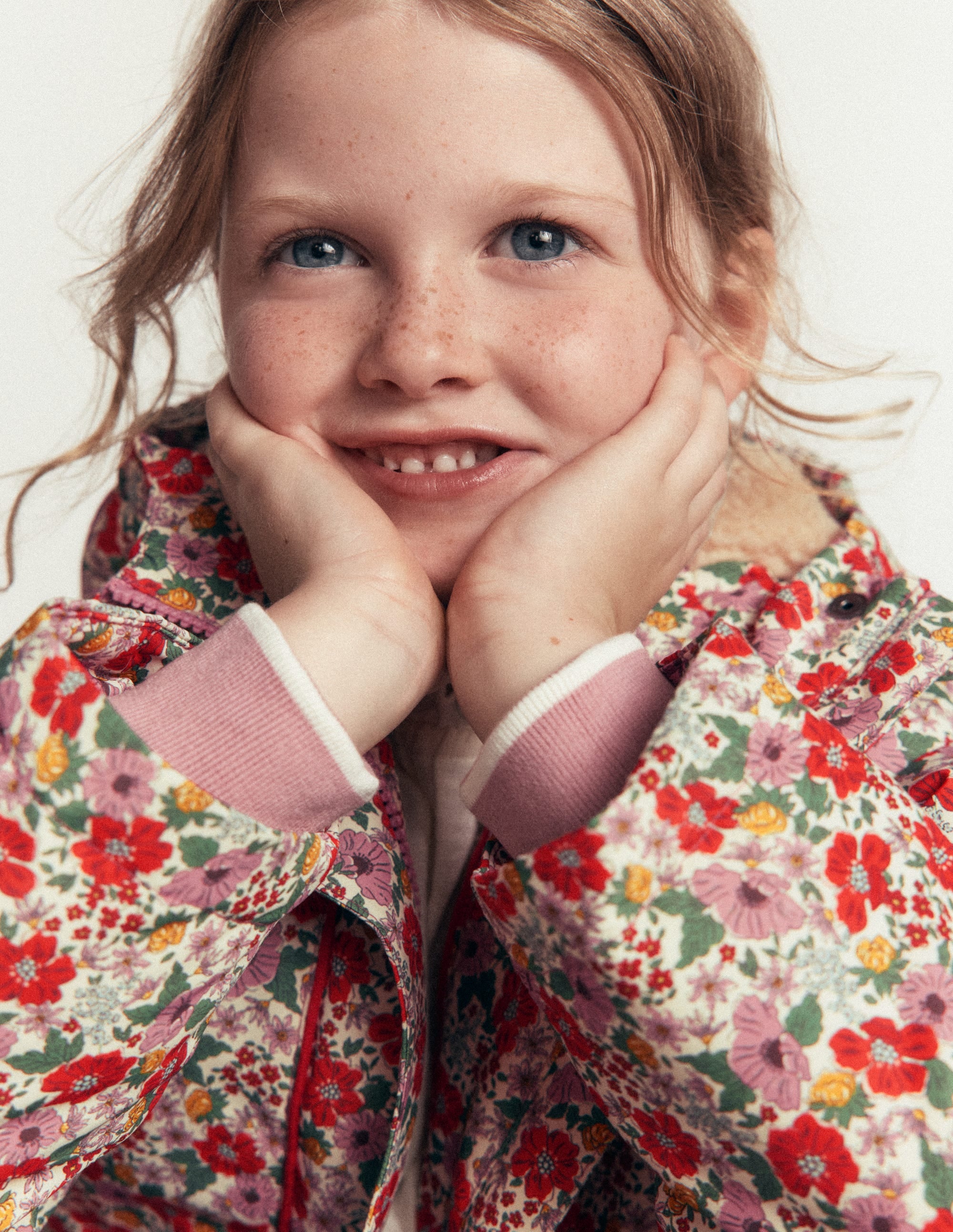 Sherpa Lined Anorak - Soft Cream Garden Flowerbed | Boden USA
