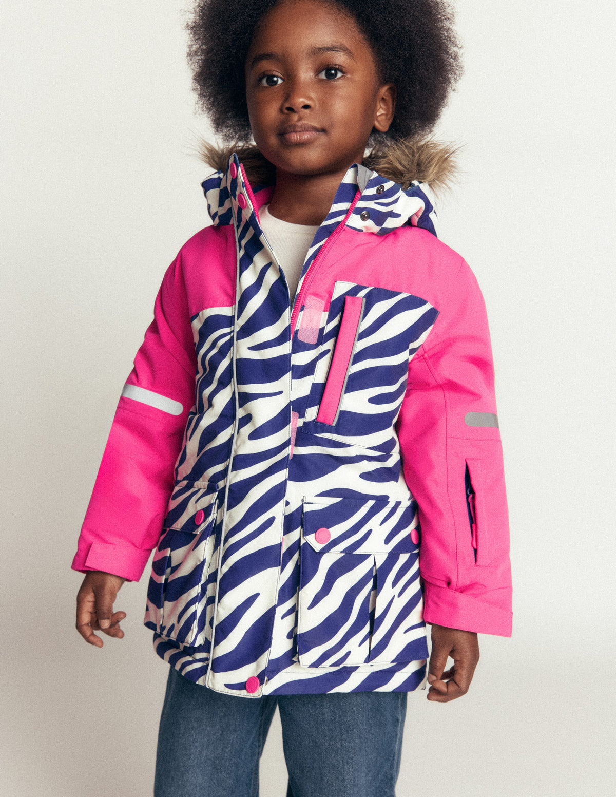 All-Weather Waterproof Coat-Zebra - Image 1