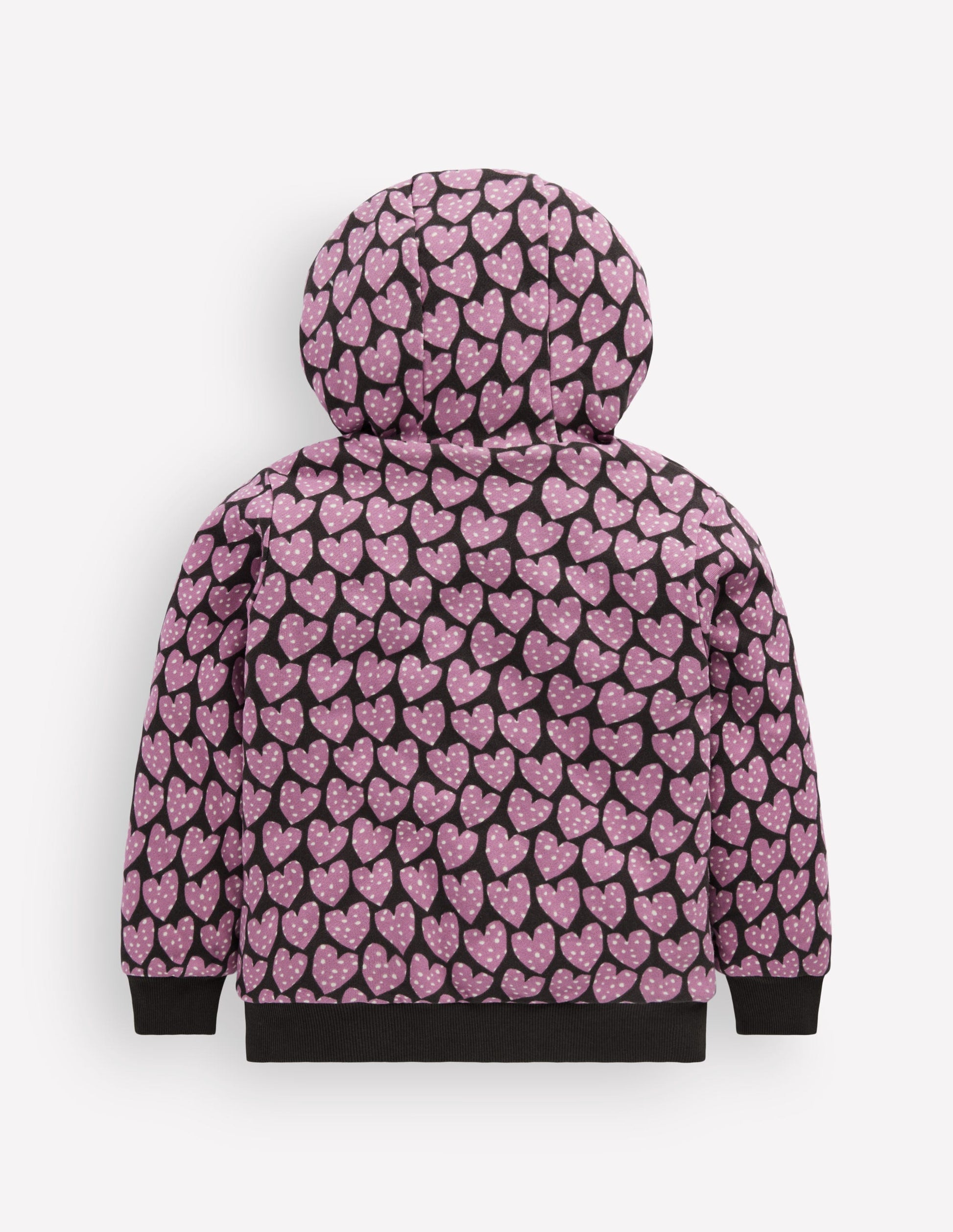 Reversible Borg Hoody-Purple Hearts-1