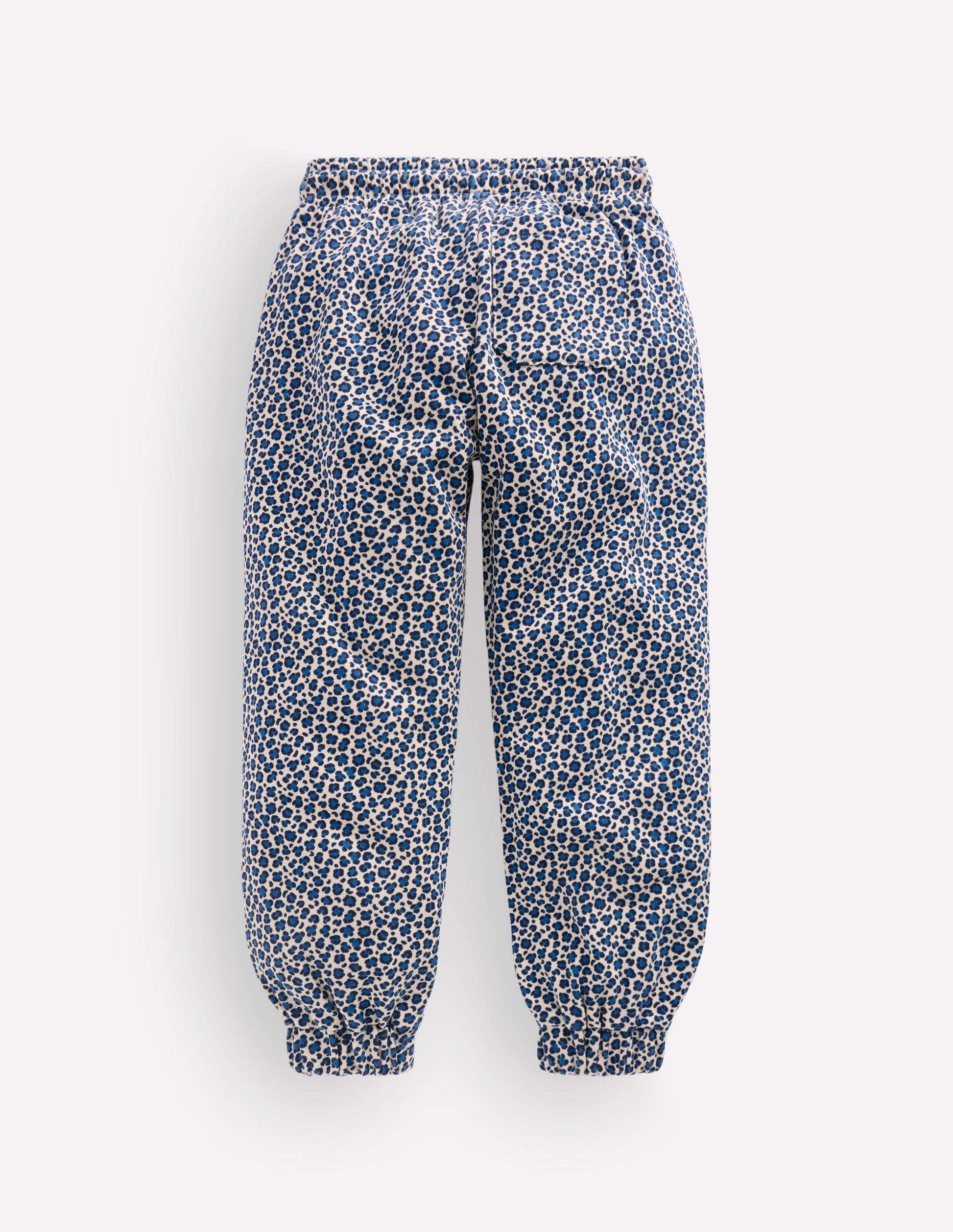 Fun Printed Joggers-Calico White/ Blue Leopard-2