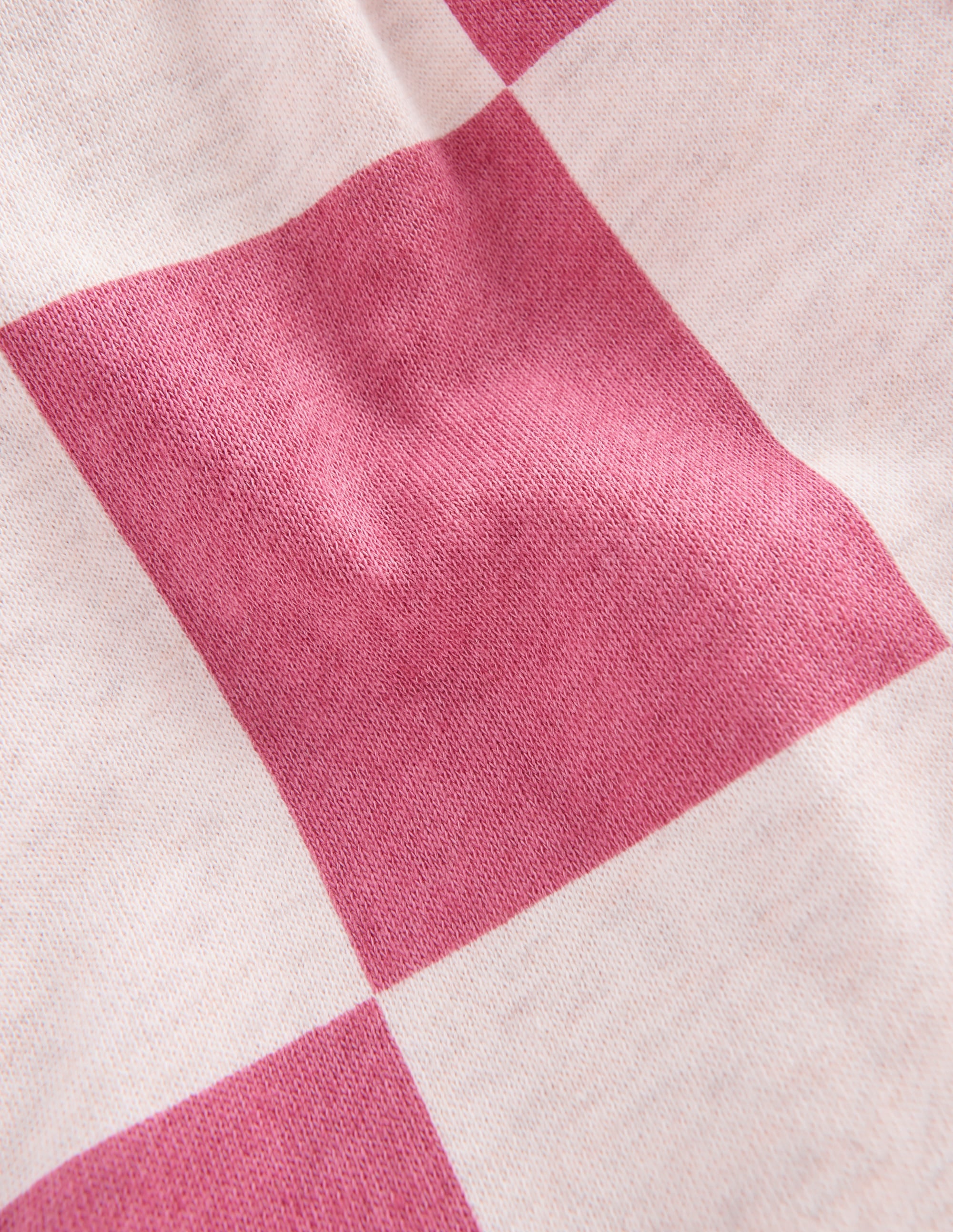 Fun Printed Joggers-Pink Checkerboard - Image 3