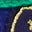 Puff Sleeve Appliqué  T-shirt-College Navy Horses