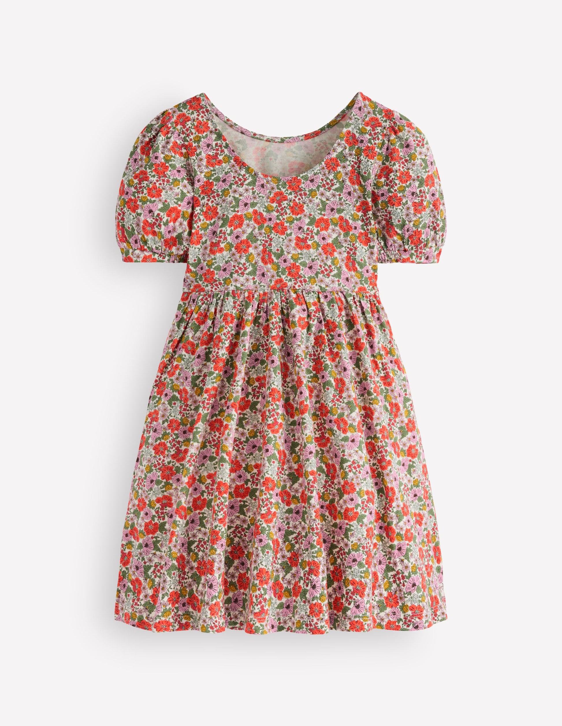 Ballerina Jersey Dress-Multi Floral-2