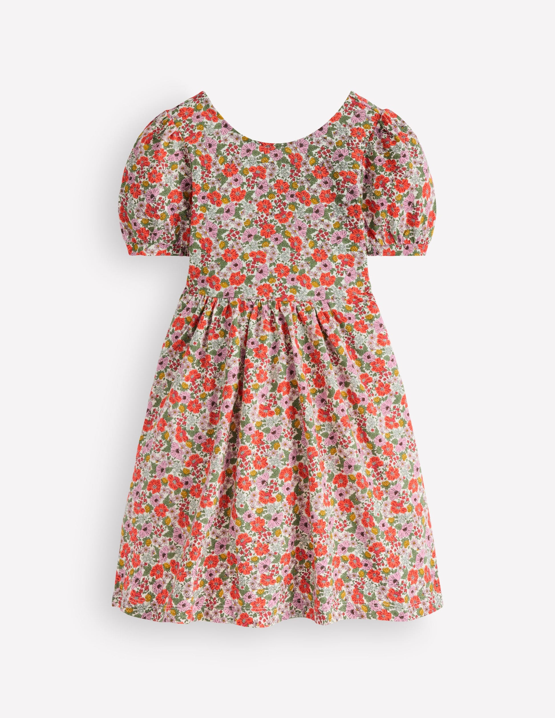 Ballerina Jersey Dress-Multi Floral-1