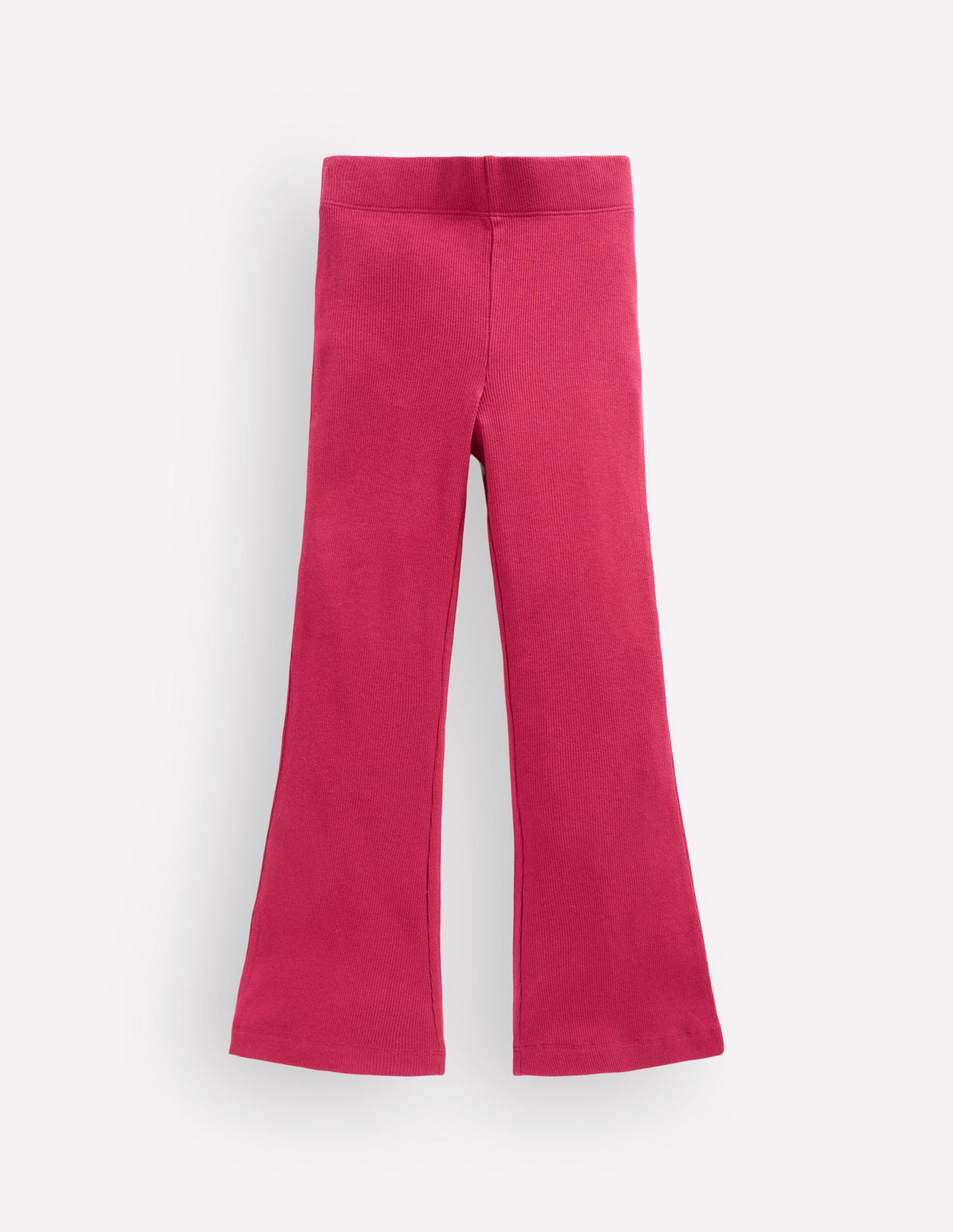 Ribbed Flared Leggings-Red Bud-2