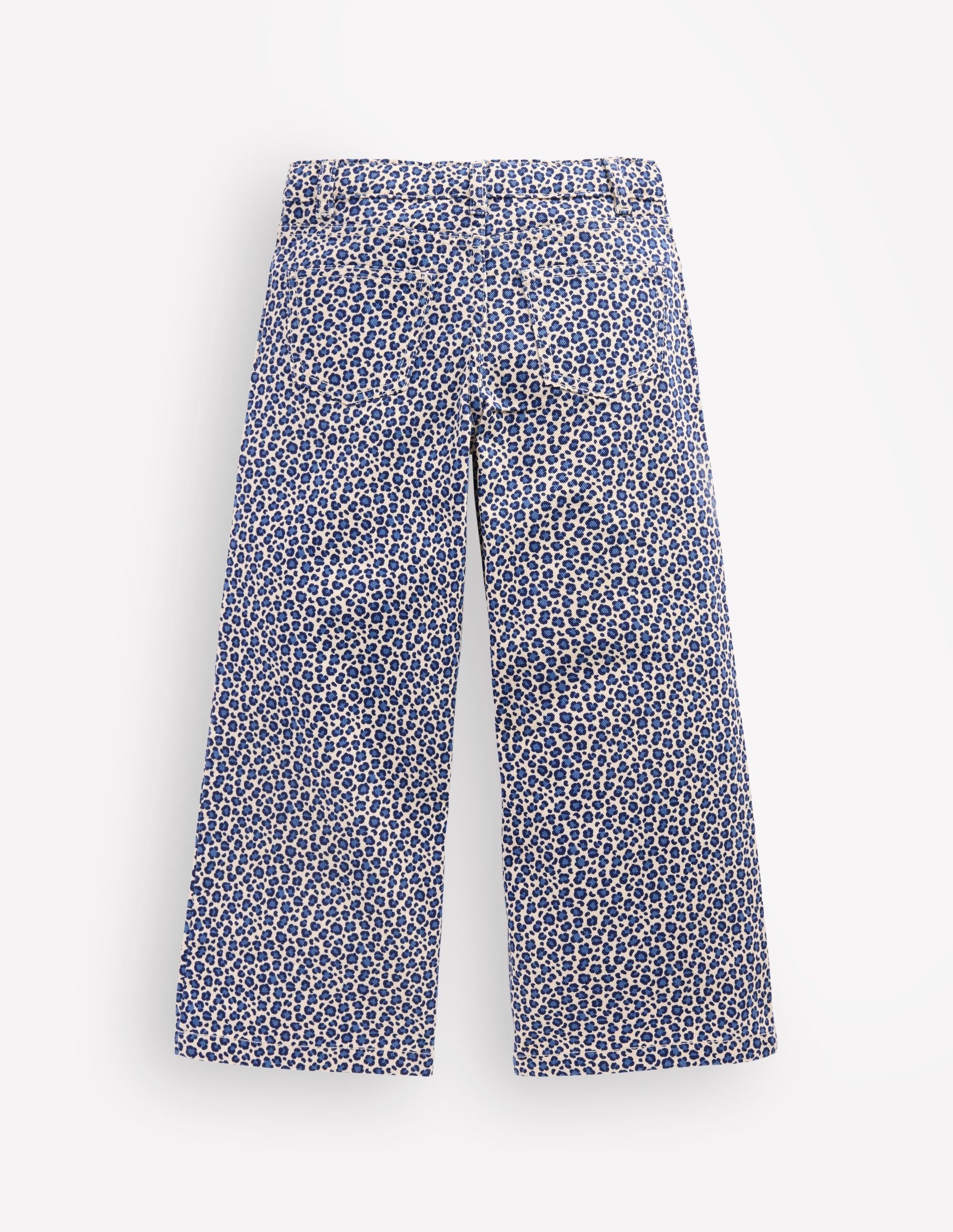 Wide Leg Jeans-Calico White/ Blue Leopard - Image 2