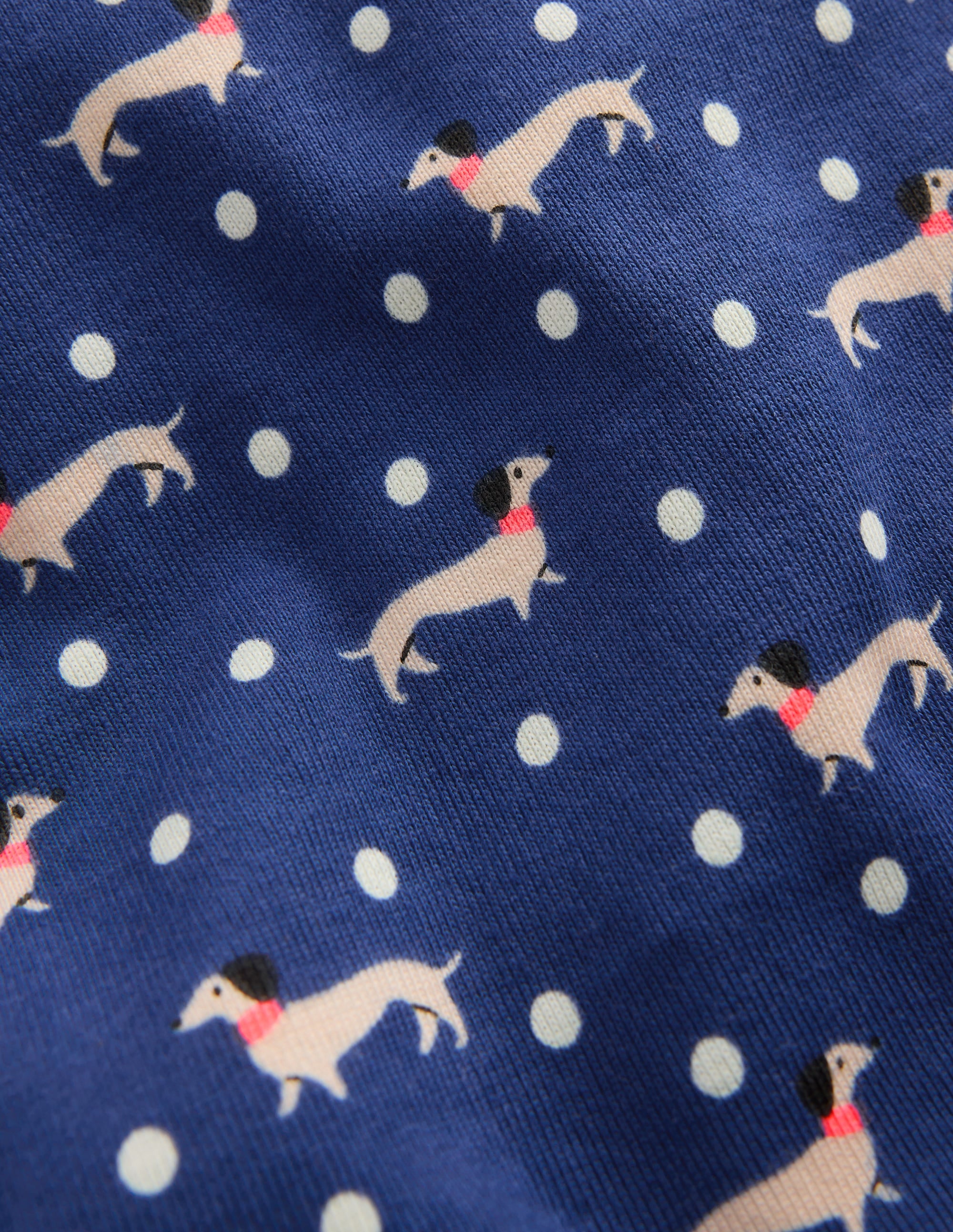 Snug Glow-In-The-Dark Pajamas-Blue Spotty Dog - Image 3