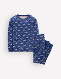 Snug Glow-In-The-Dark Pajamas-Blue Spotty Dog
