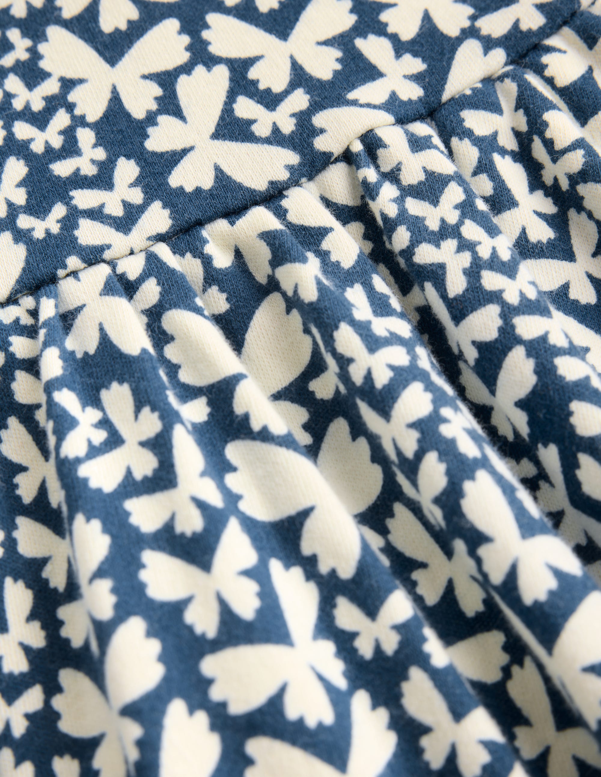 Twirly Jersey Dress-Blue Butterfly - Image 3