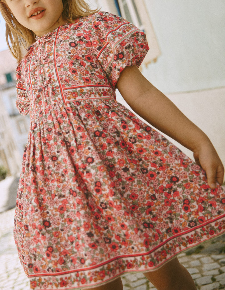 mini boden flower dress Flower Hem Occasion Dress-Salmon Pink