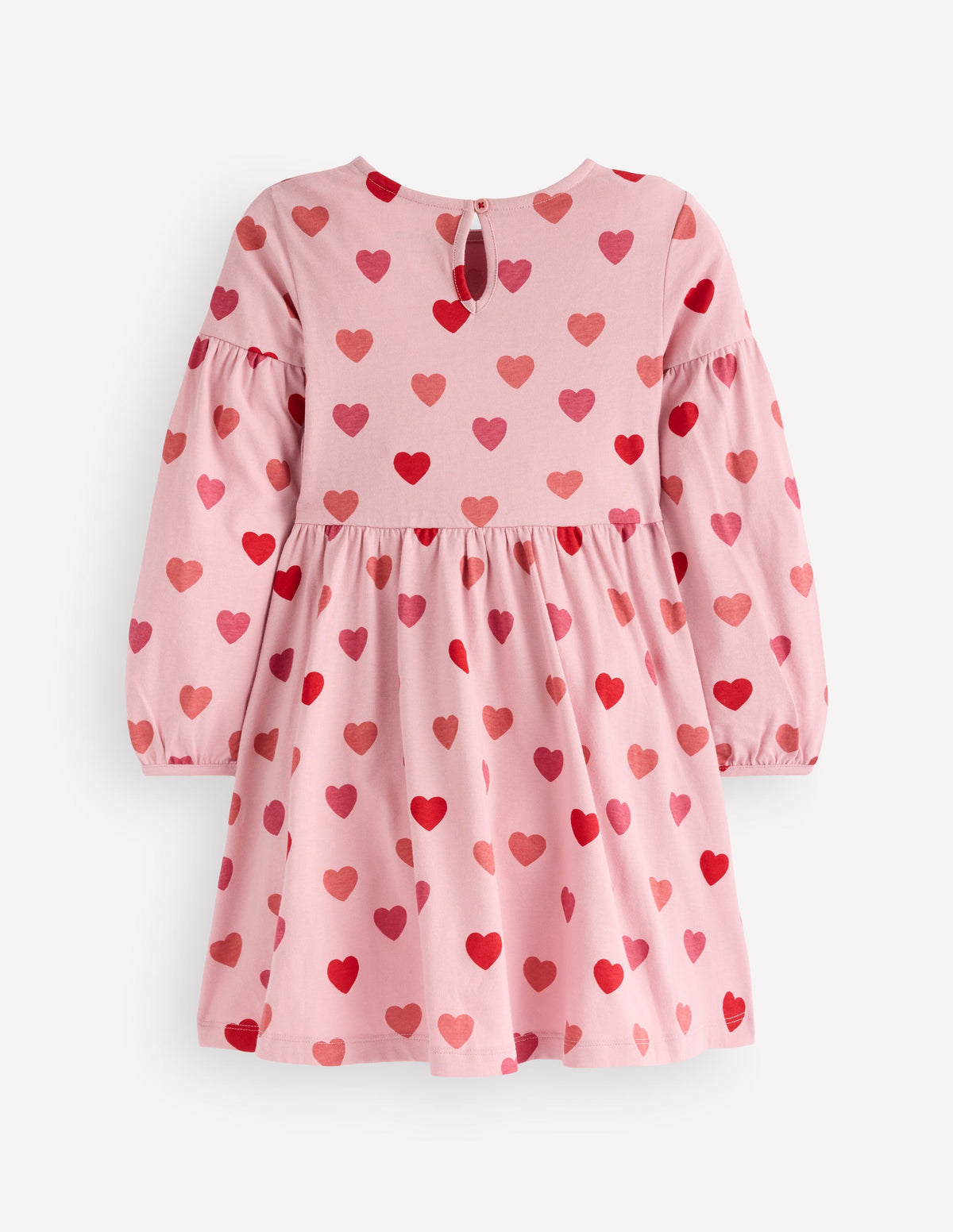 Madeline Blouson Sleeve Dress-Heart Print - Image 2