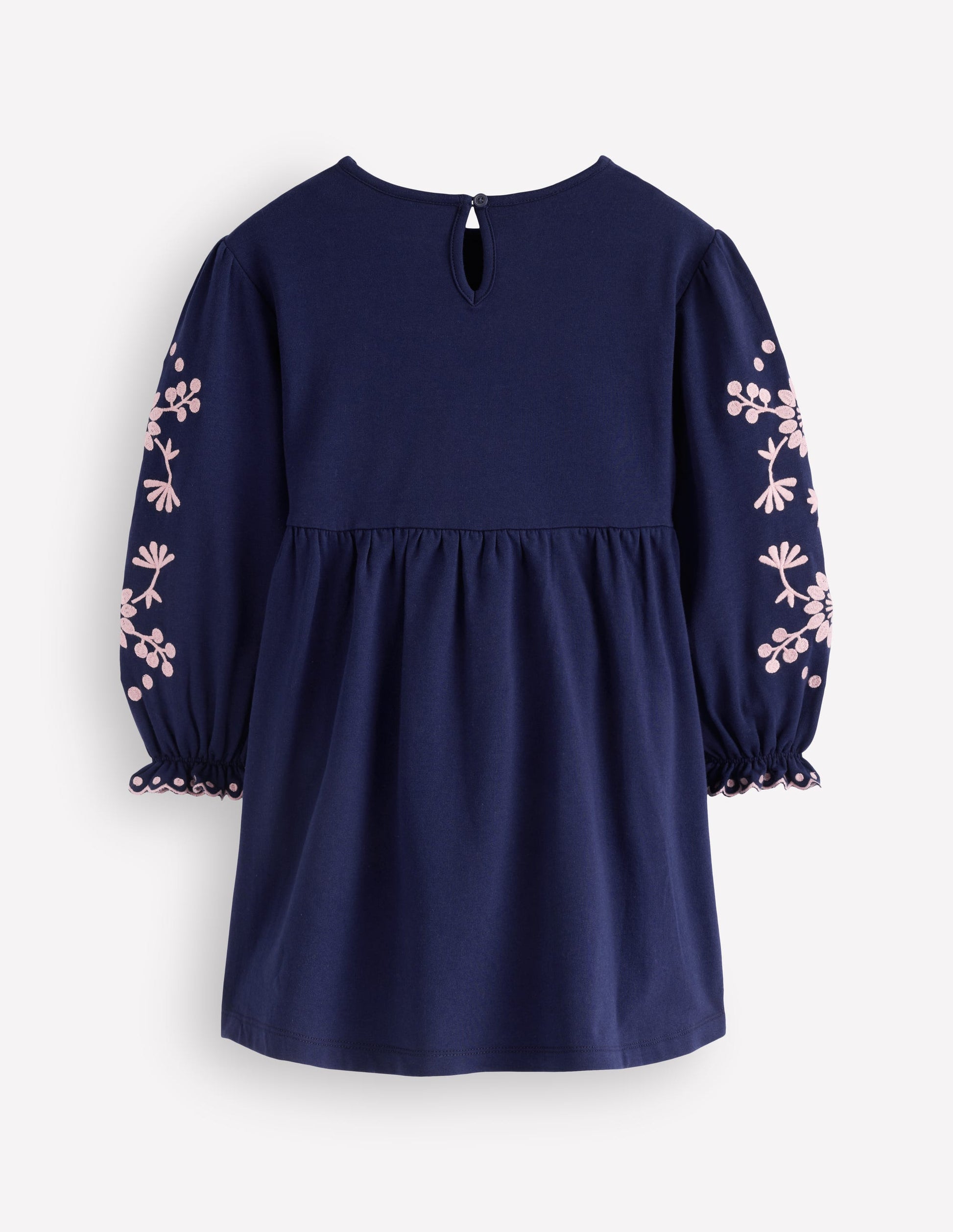 girls embroidered dress Boden Sleeve in Blue This mini Back Styles:Lace-up Back Mens Black Suits Unic Top Engagement Photo Dresses