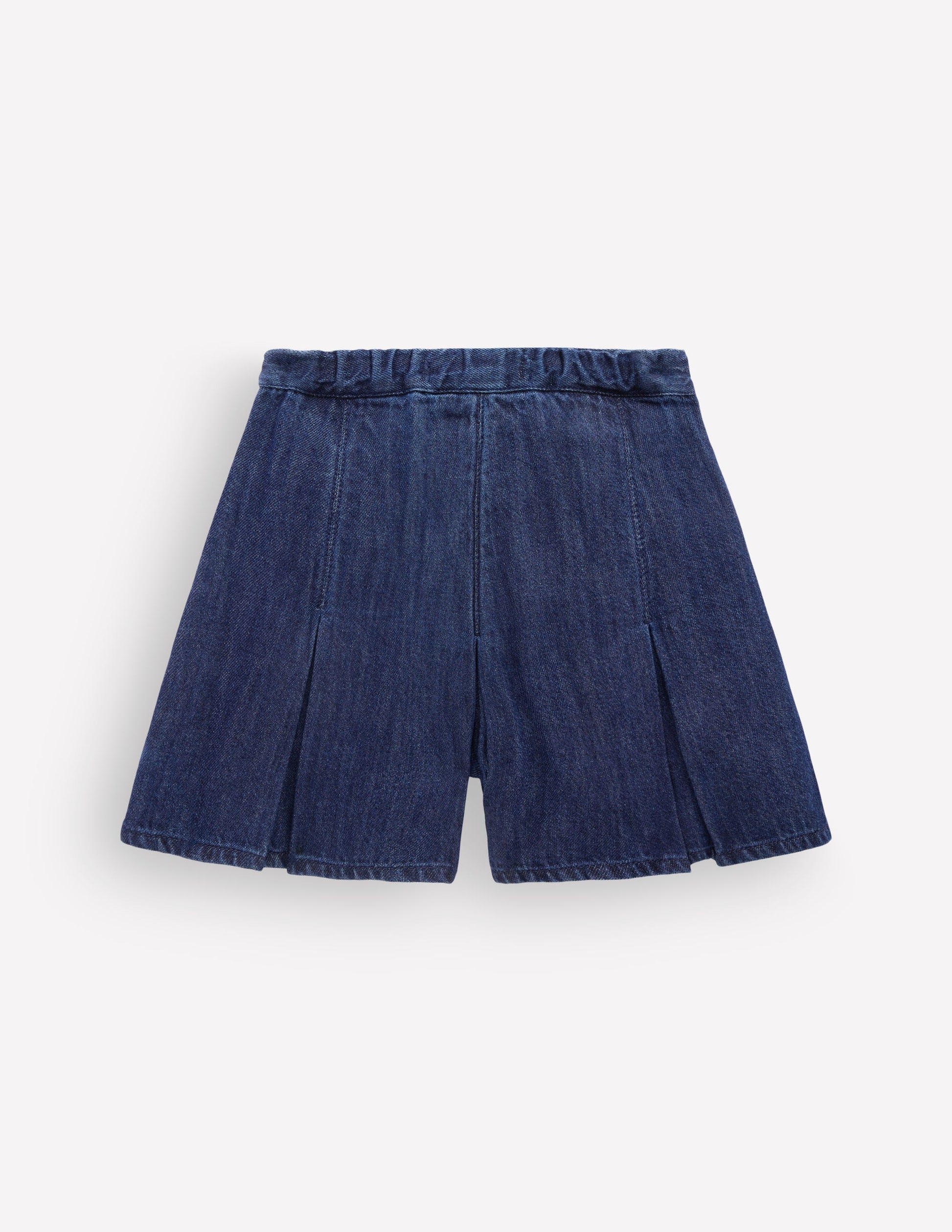 Pleated Skort-Denim-5