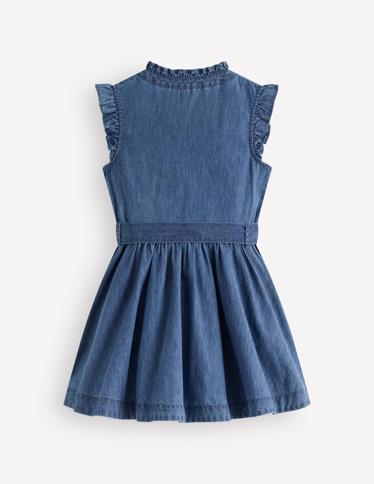 Ruffle Shirt Dress-Mid Vintage - Image 2