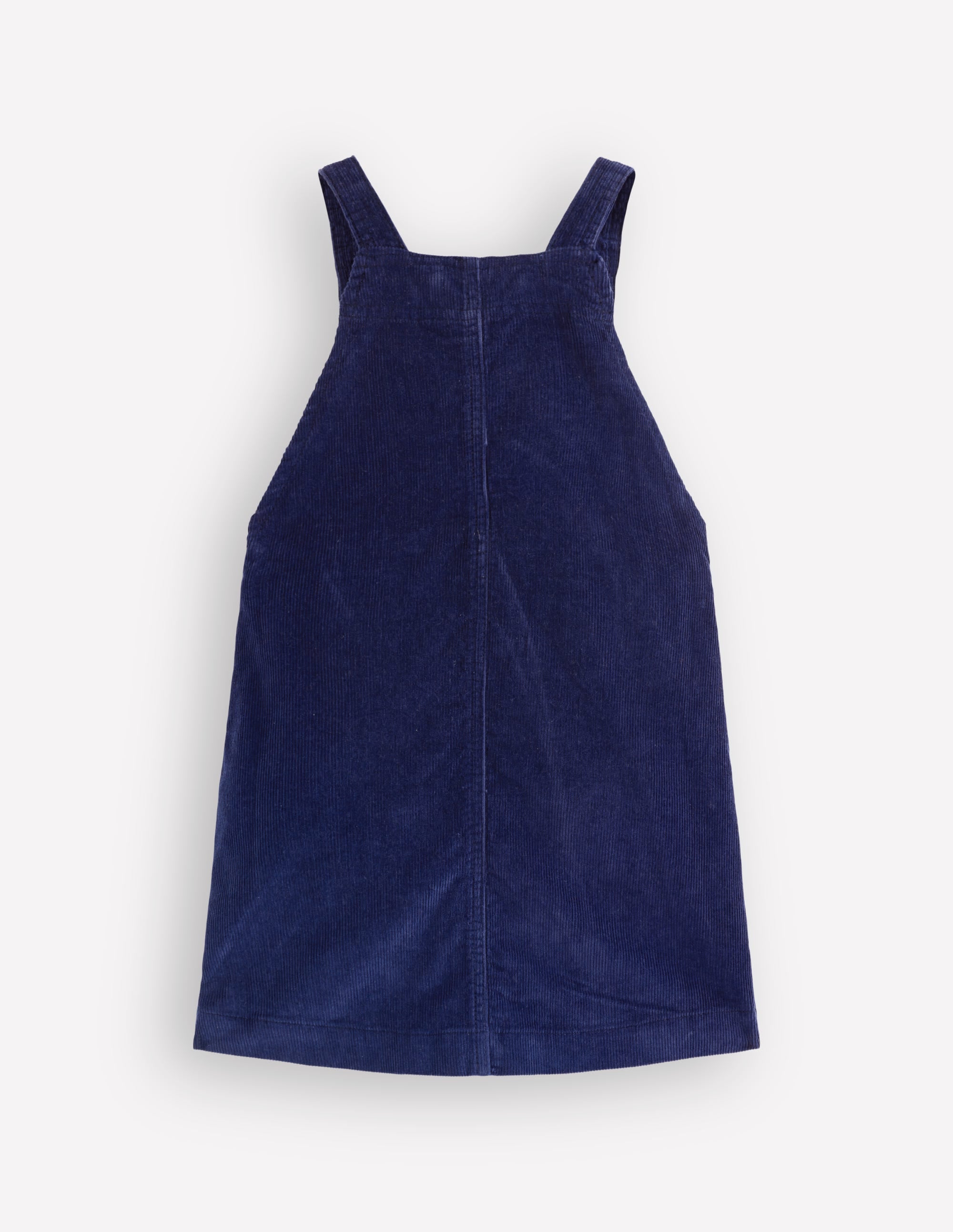 Boden Girls Adeline A-line Overalls Dress in Blue