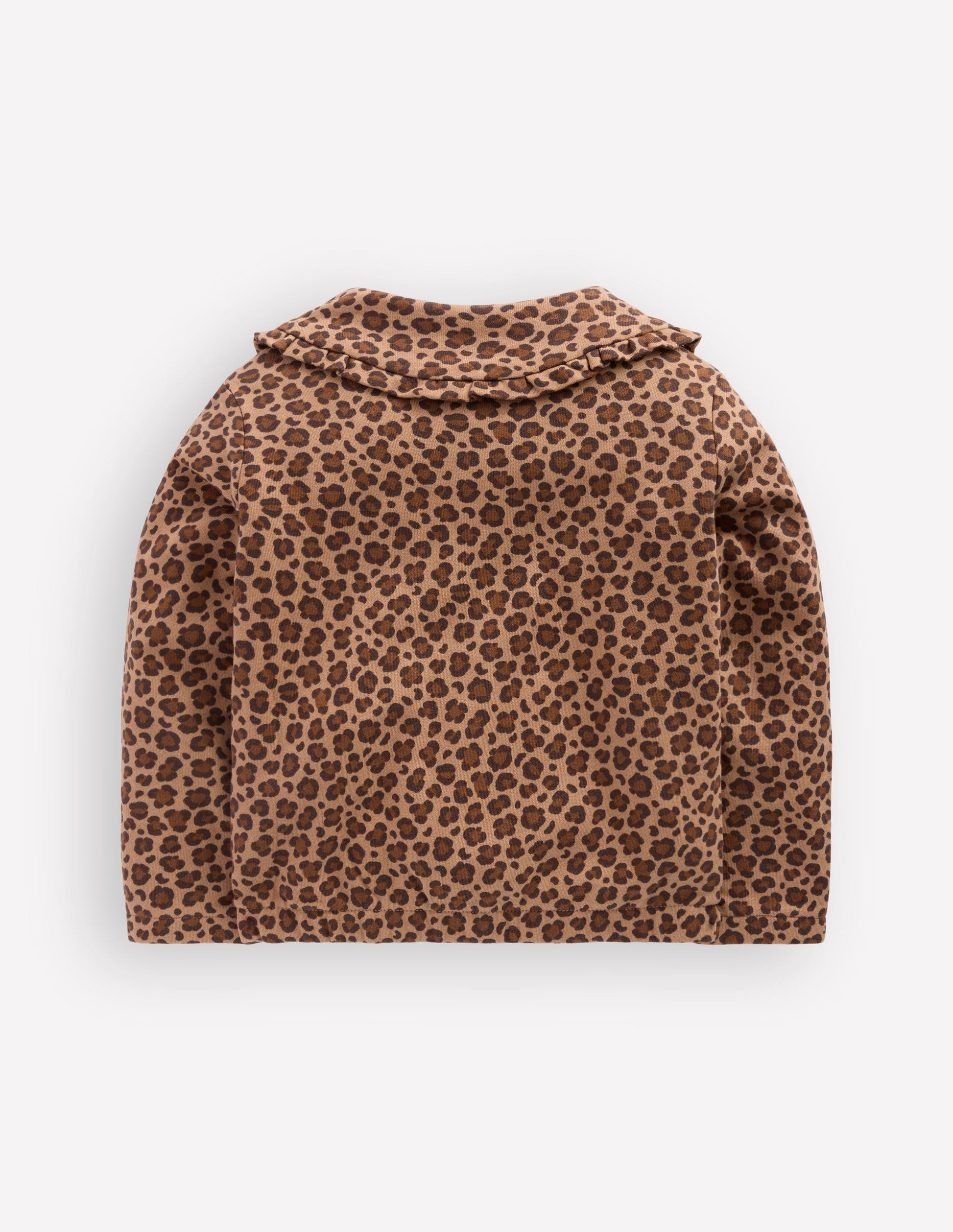 Fleece Lined Zip-Through-Milk Chocolate Brown Leopard-4