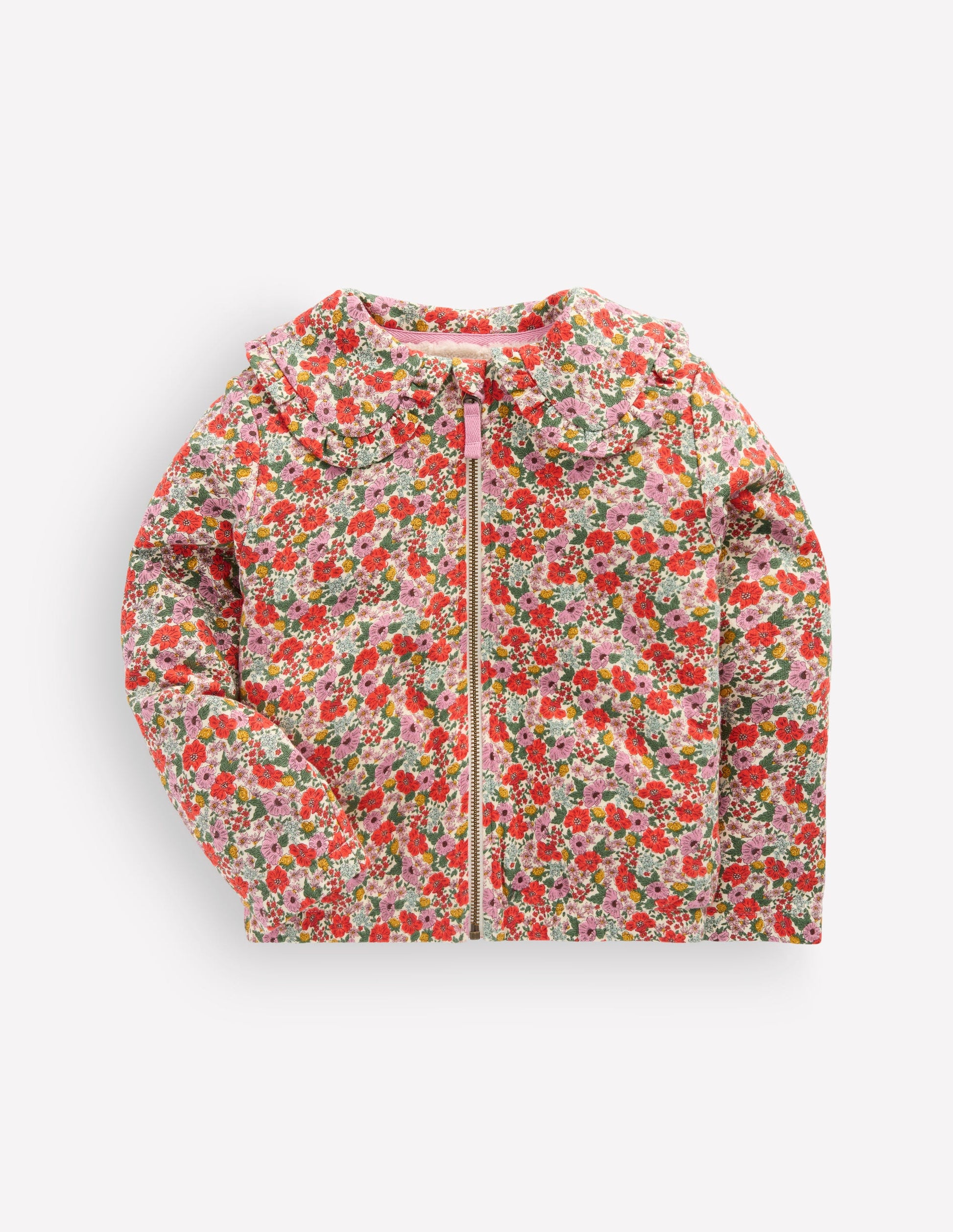 Fleece Lined Zip-Through-Floral-2